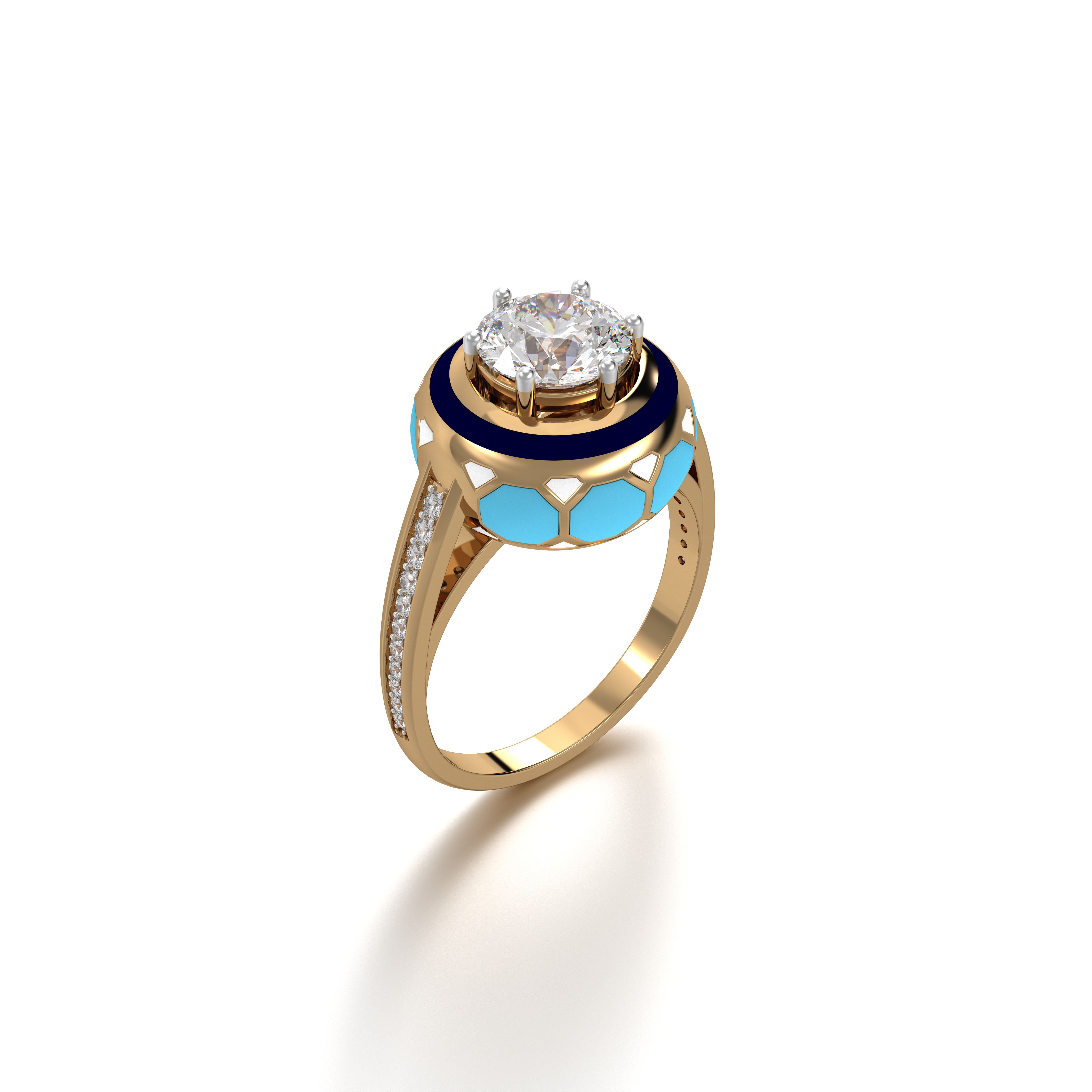 #Pattern & Color_Turkish Tessellation Skyblue