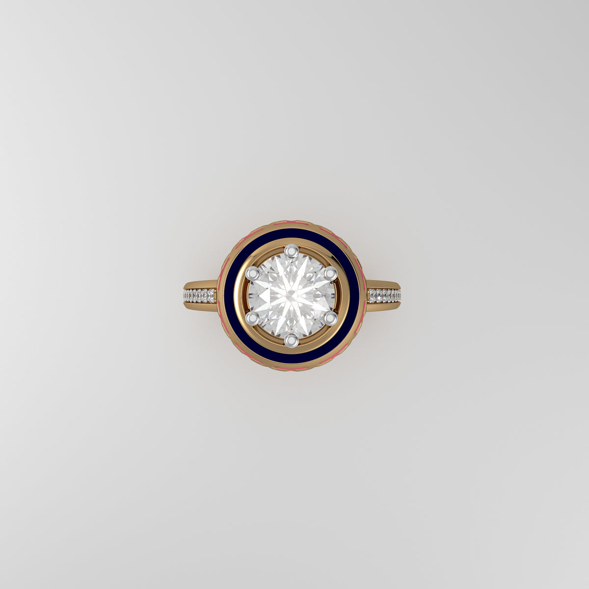 Amaan Curved Solitaire Ring Medium