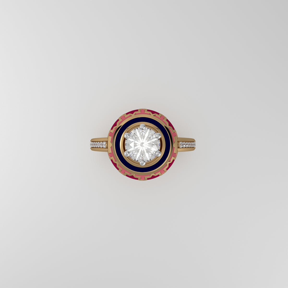 Amaan Curved Solitaire Ring Small