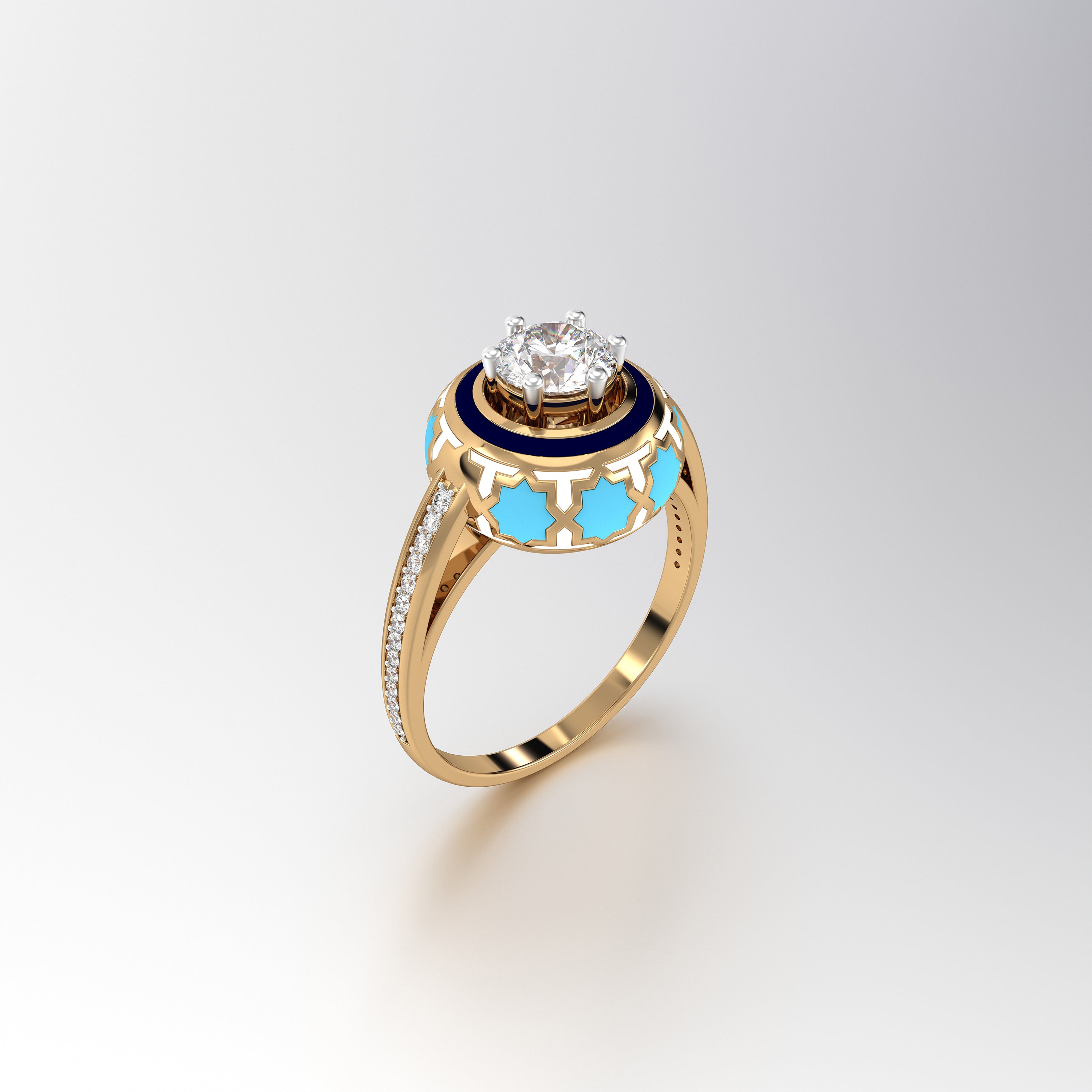 #Pattern & Color_moroccan zellij skyblue