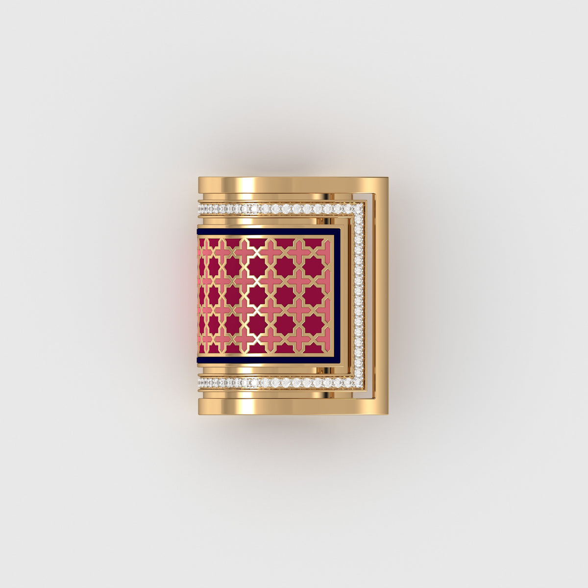#Pattern & Color_Moroccan Zellij Cardinal Red
