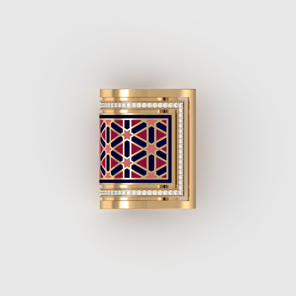 #Pattern & Color_Persian Girih Cardinal Red