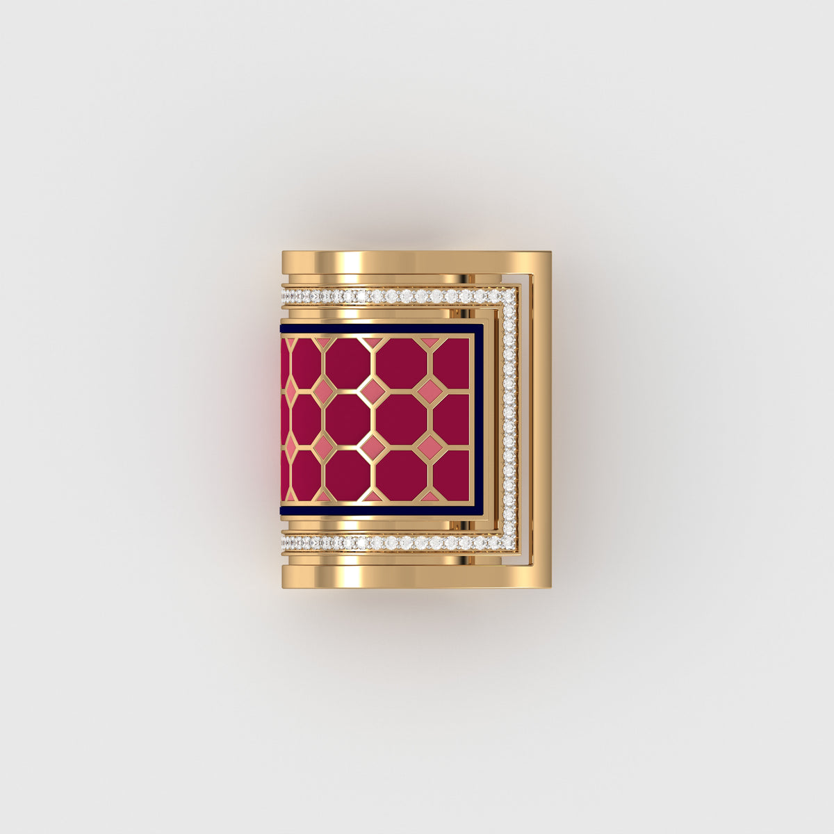 #Pattern & Color_Turkish Tessellation Cardinal Red