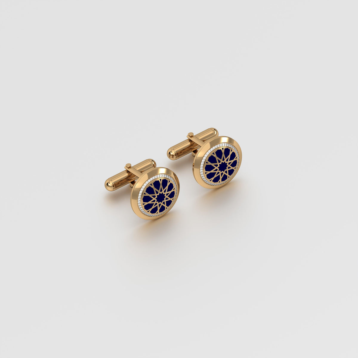 #Pattern & Color_Arabesque Rosette Prussian Blue