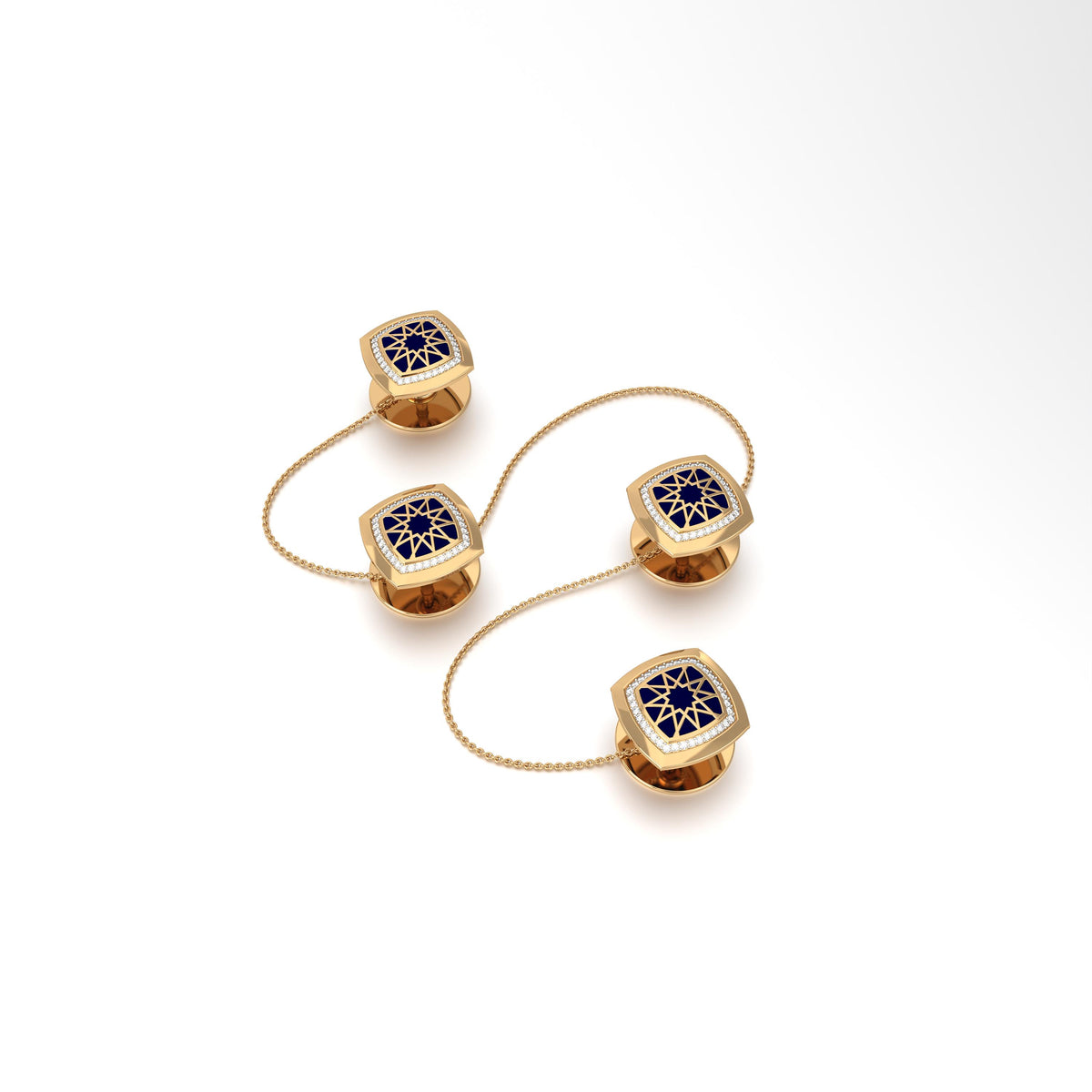 #Pattern & Color_Arabesque Rosette Prussian Blue