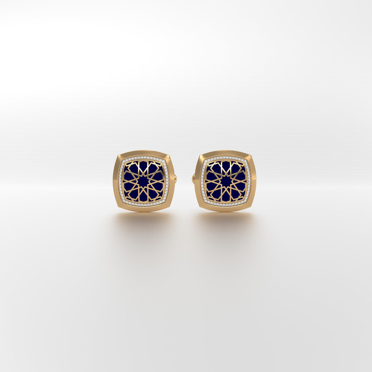 #Pattern & Color_Arabesque Rosette Prussian Blue