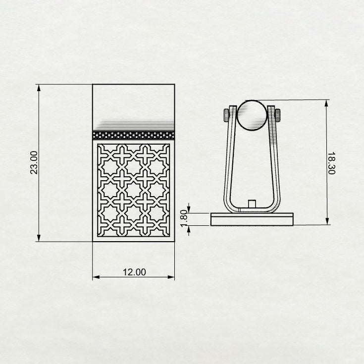 Zayd Rectangle Cufflink