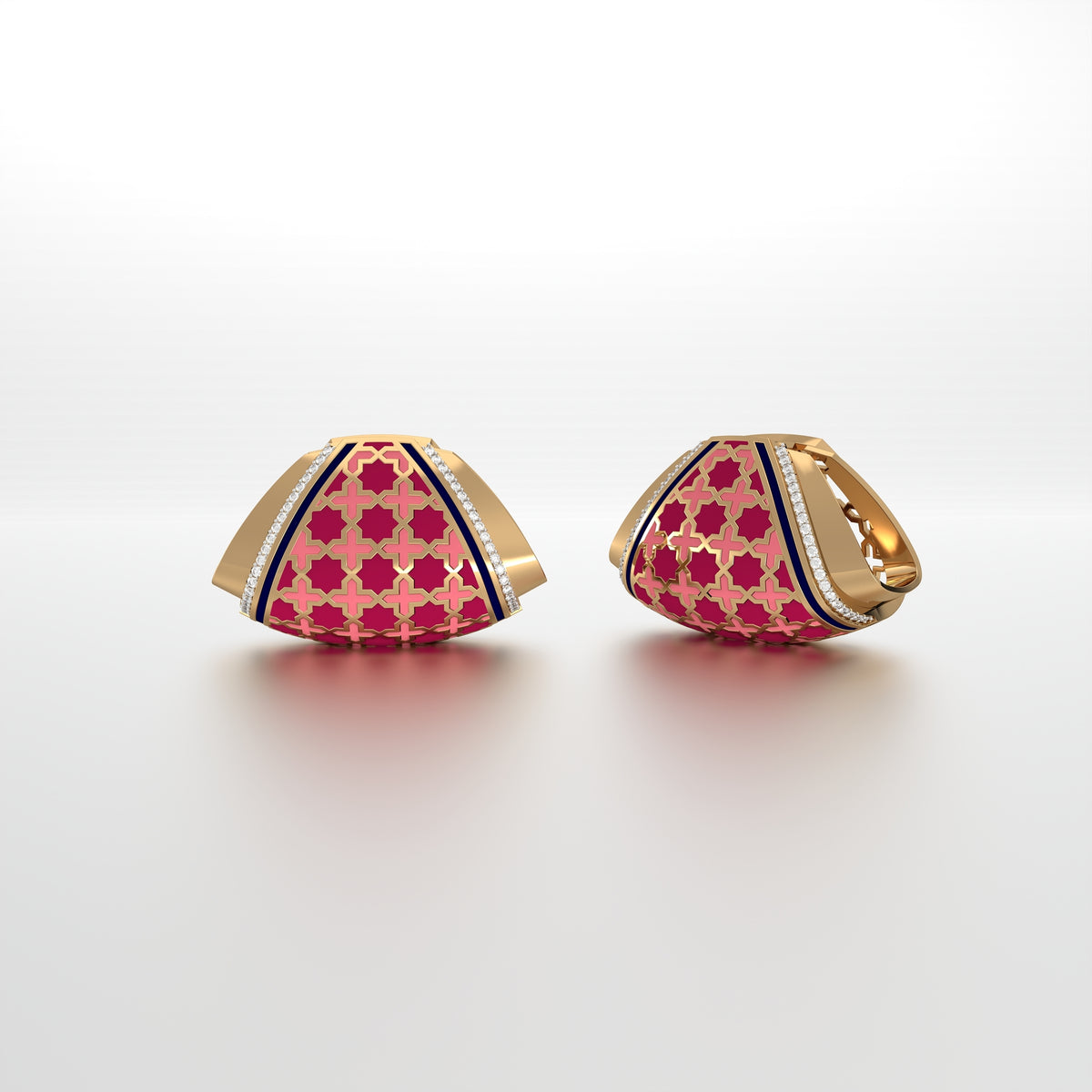 #Pattern & Color_Moroccan Zellij Cardinal Red