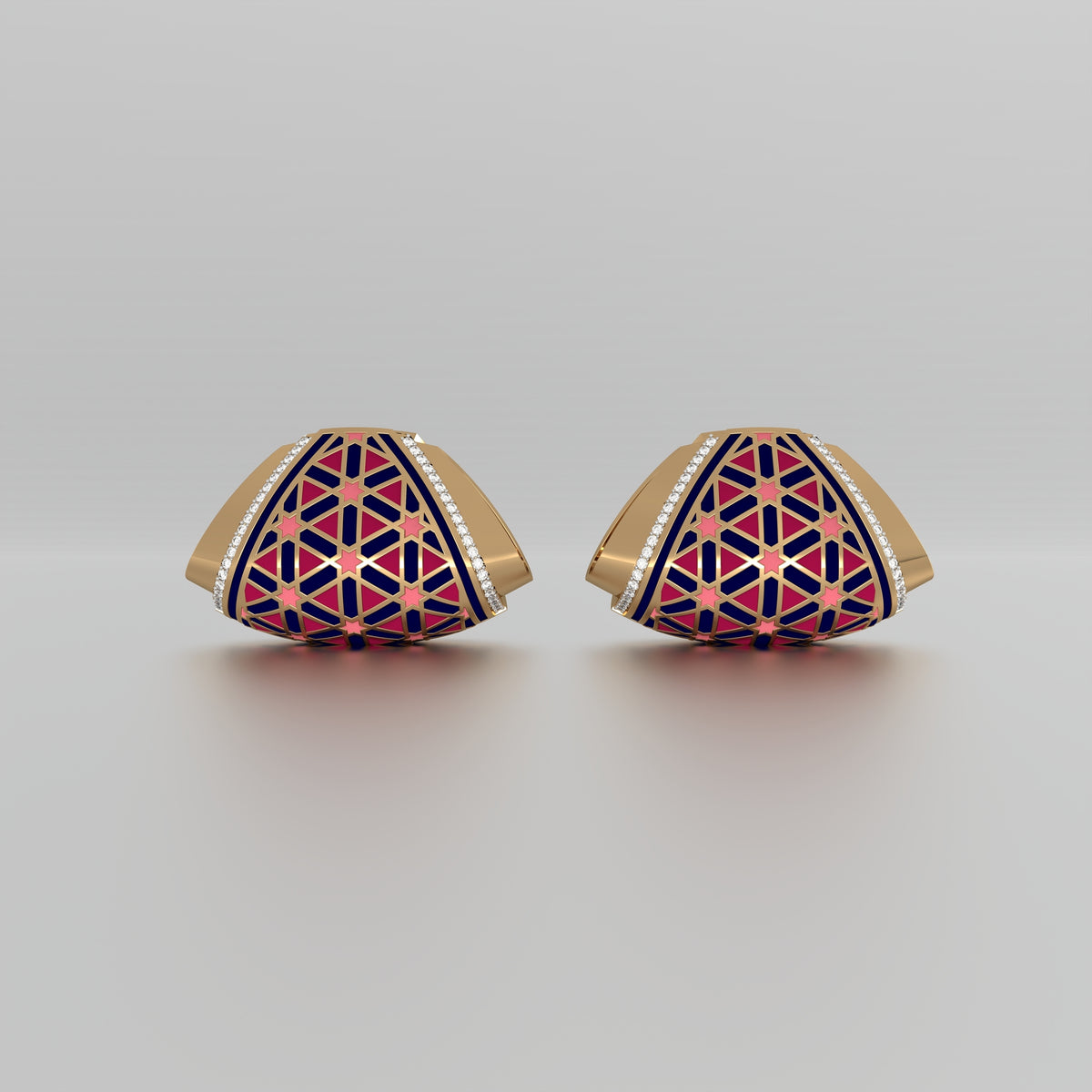 #Pattern & Color_Persian Girih Cardinal Red