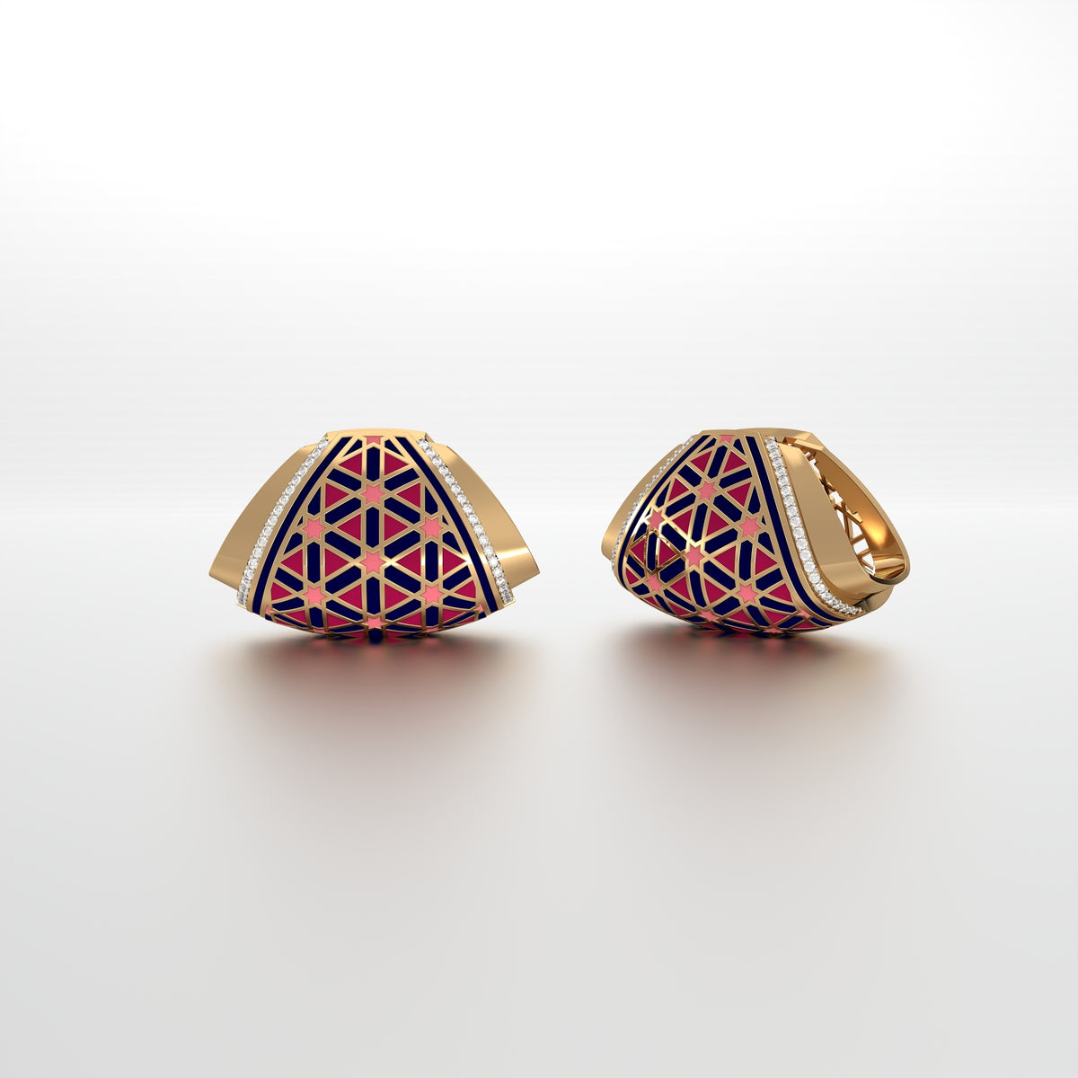 #Pattern & Color_Persian Girih Cardinal Red