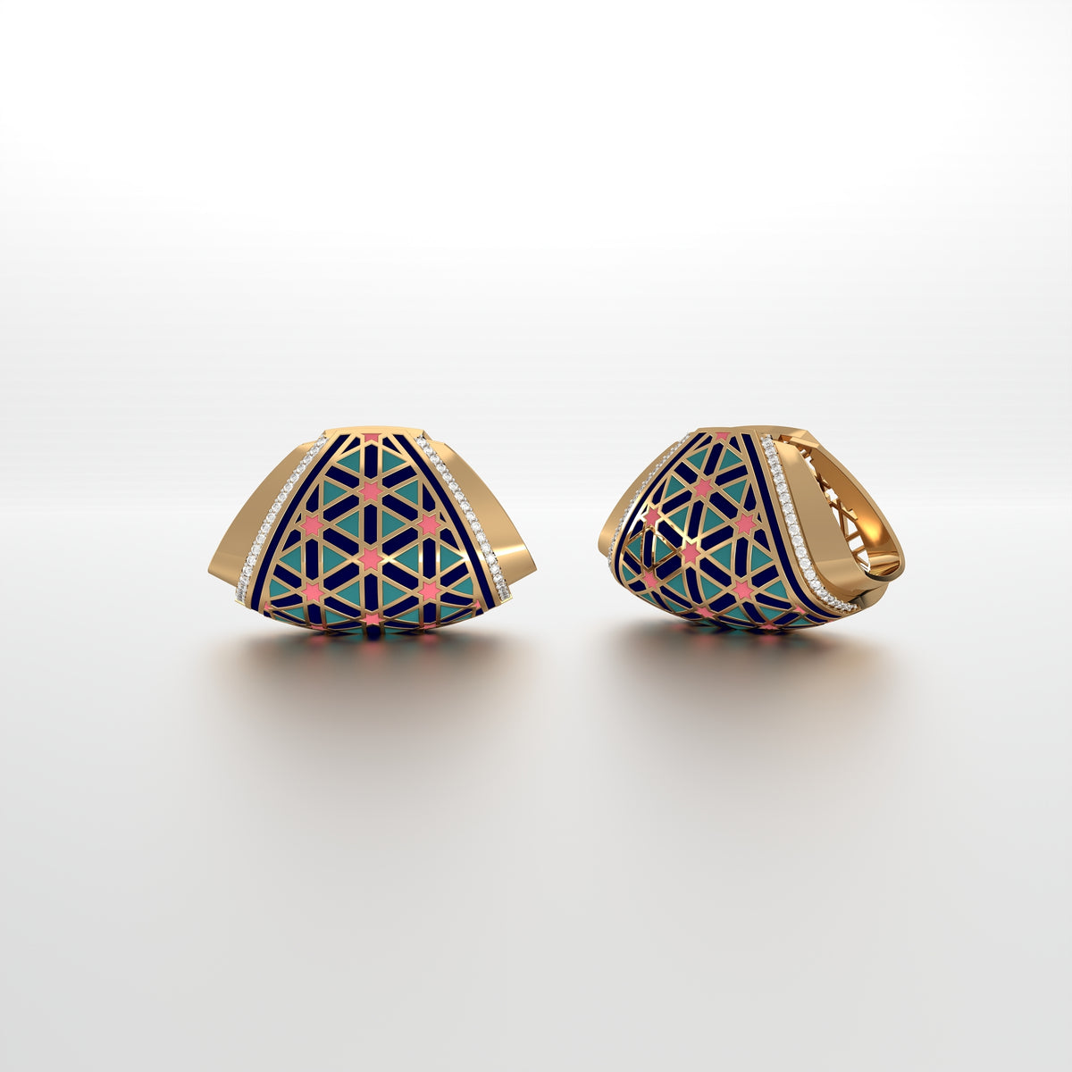 #Pattern & Color_Persian Girih Pastel Turquoise