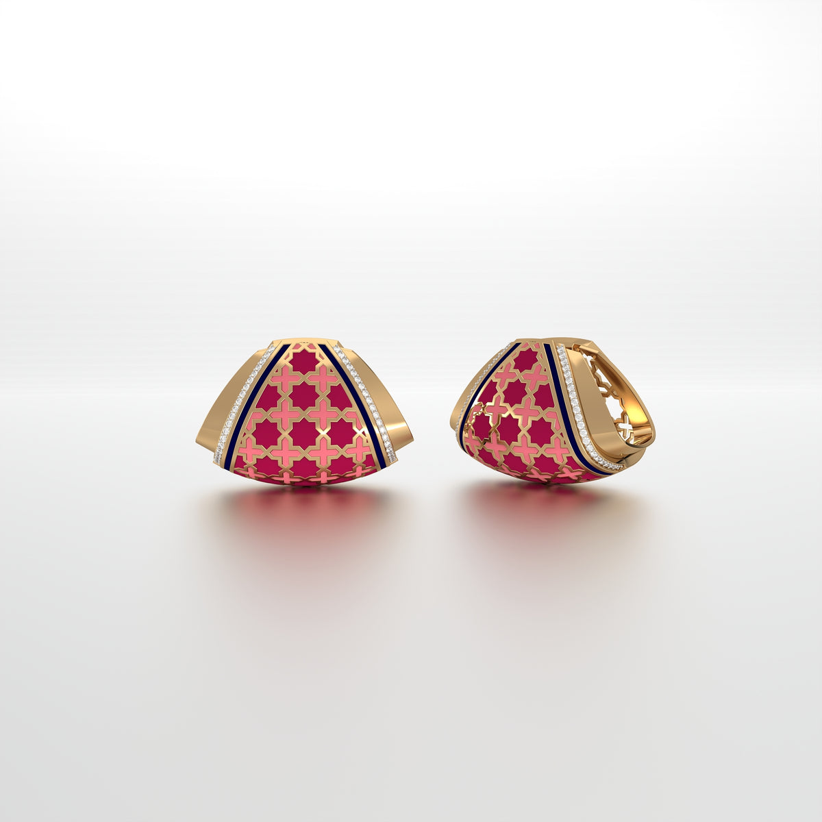 #Pattern & Color_Moroccan Zellij Cardinal Red