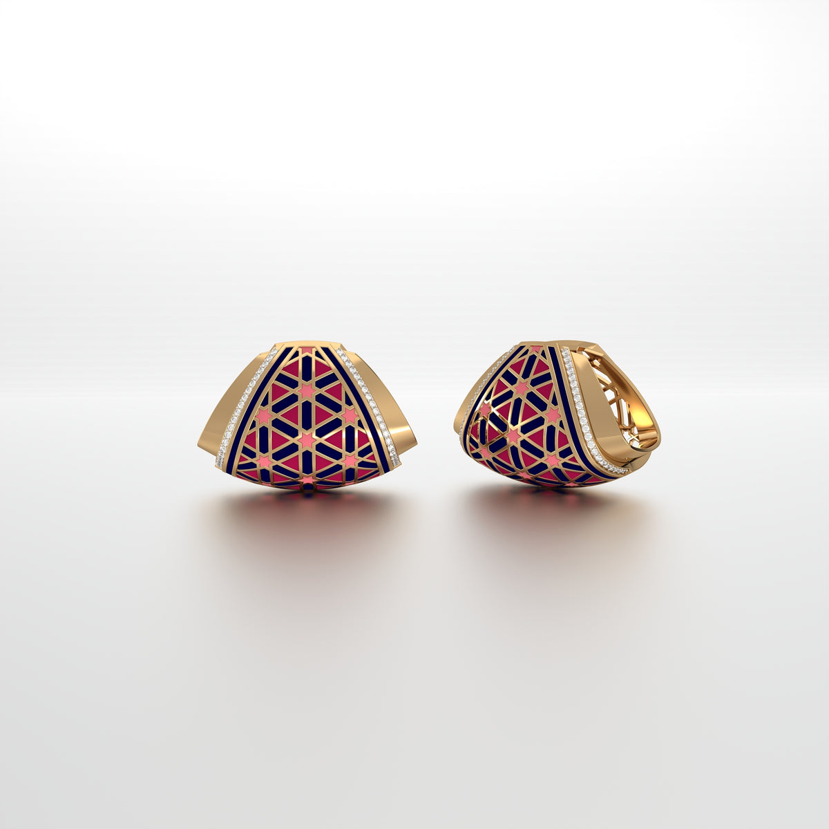 #Pattern & Color_Persian Girih Cardinal Red