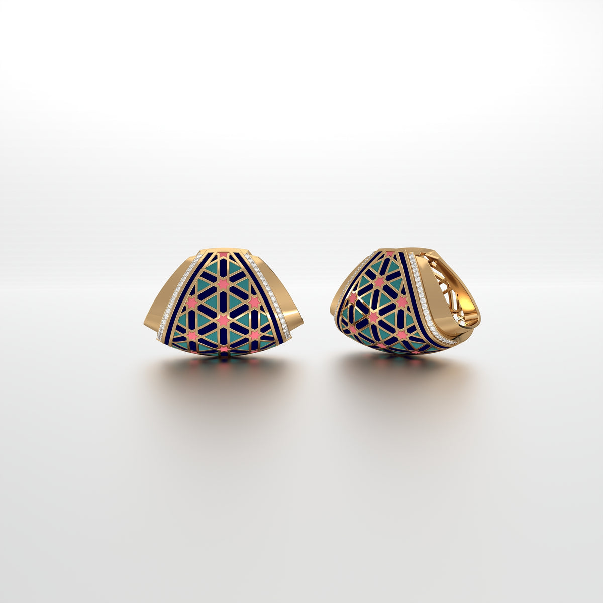 #Pattern & Color_Persian Girih Pastel Turquoise