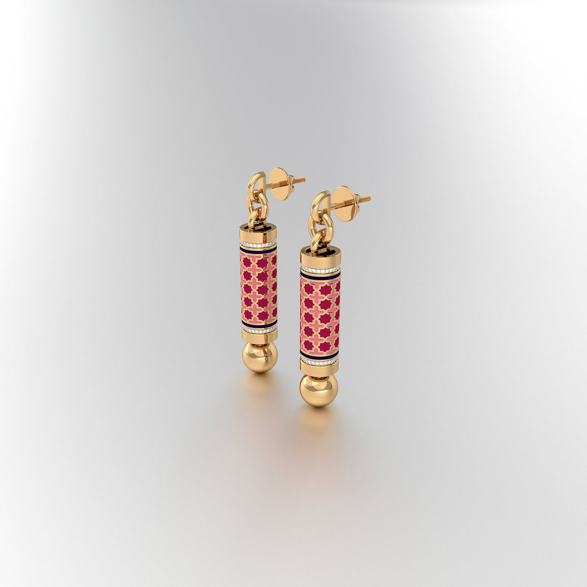 #Pattern & Color_Moroccan Zellij Cardinal Red