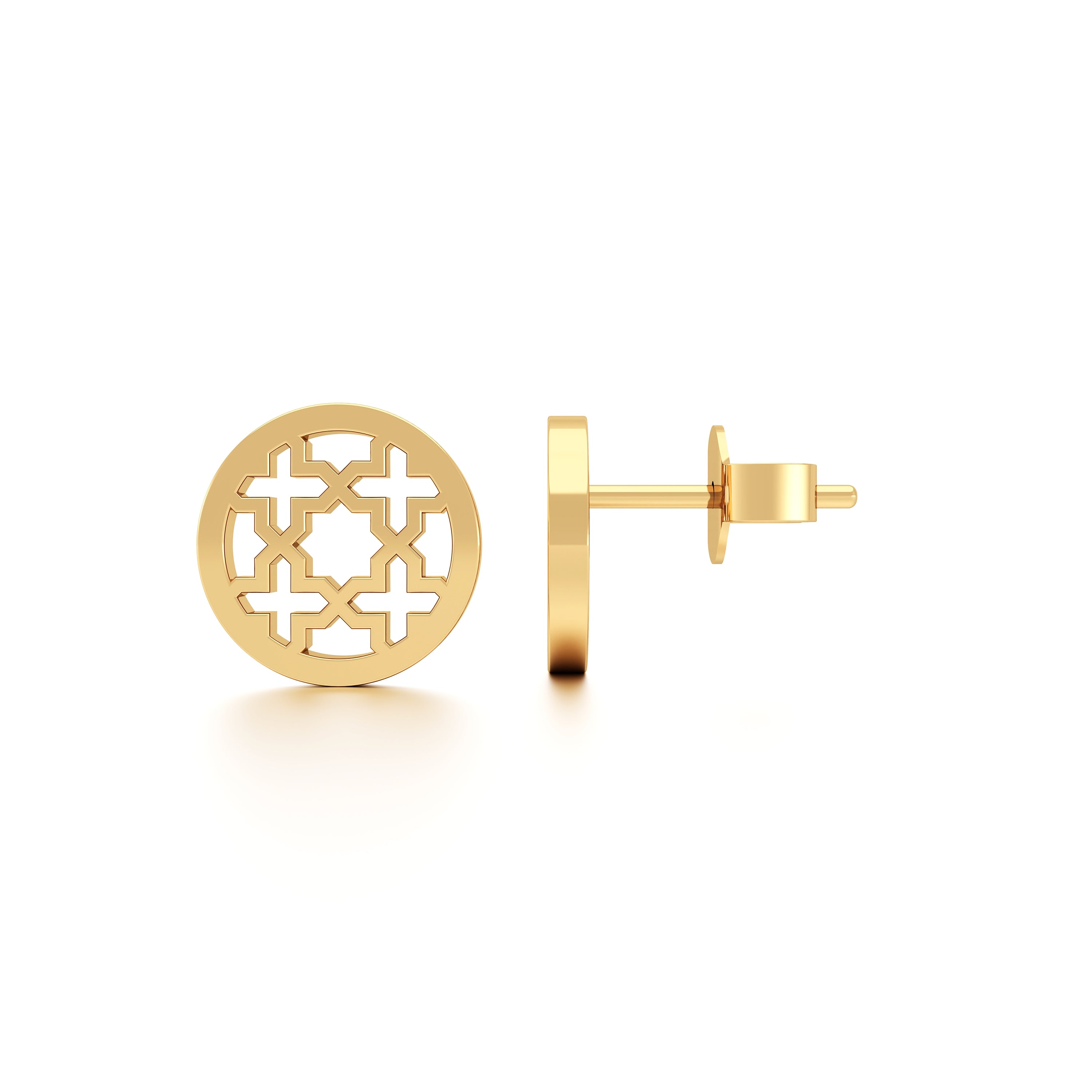 Abeer Round Filigree Coin Earring