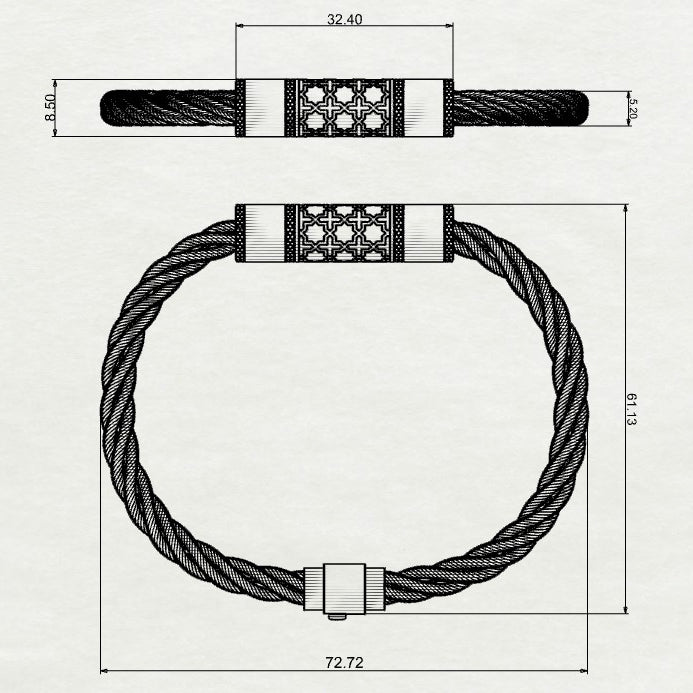 Azeem Bullet chain bracelet