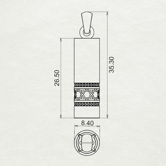 Aayman Round Bullet pendant