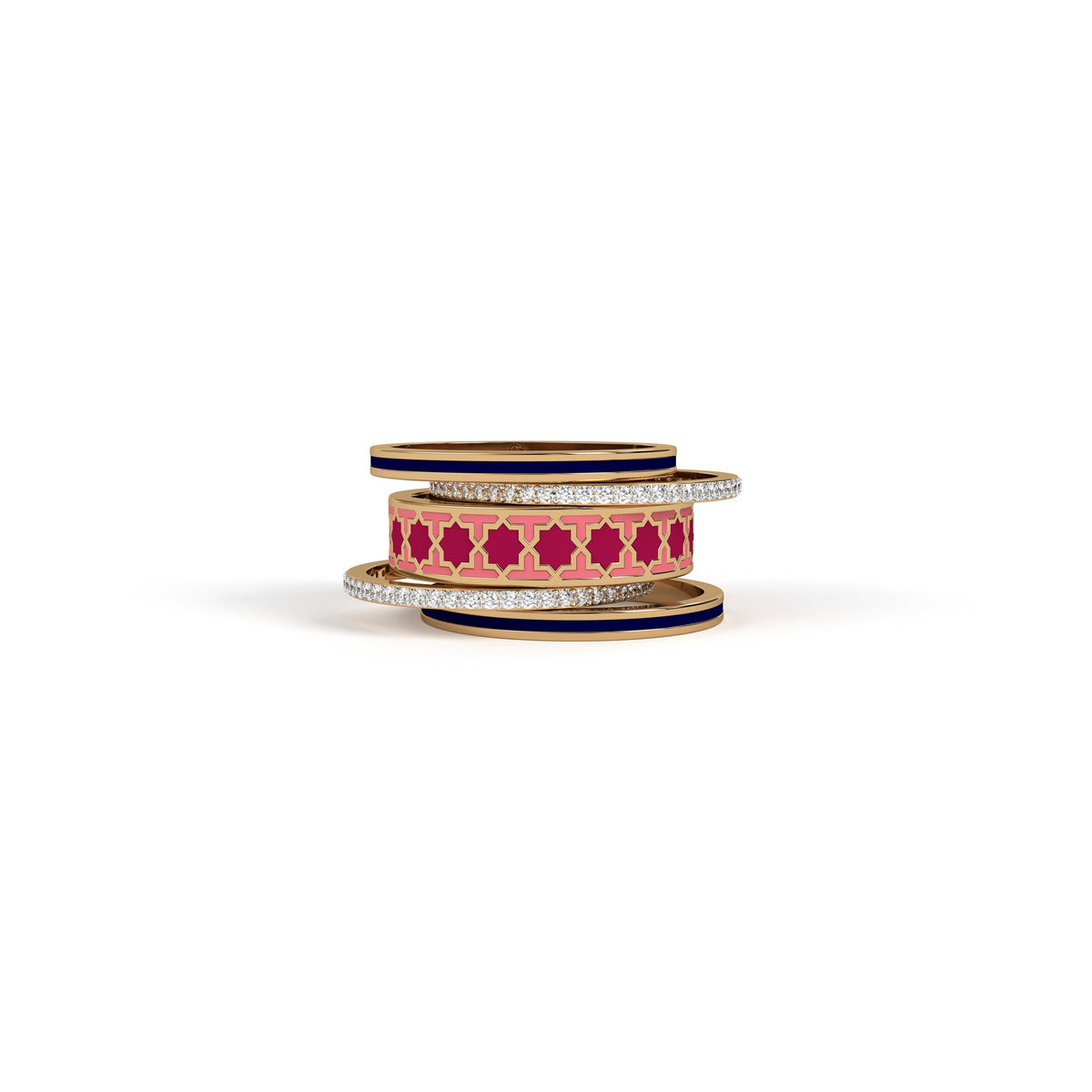 #Pattern & Color_Moroccan Zellij Cardinal Red