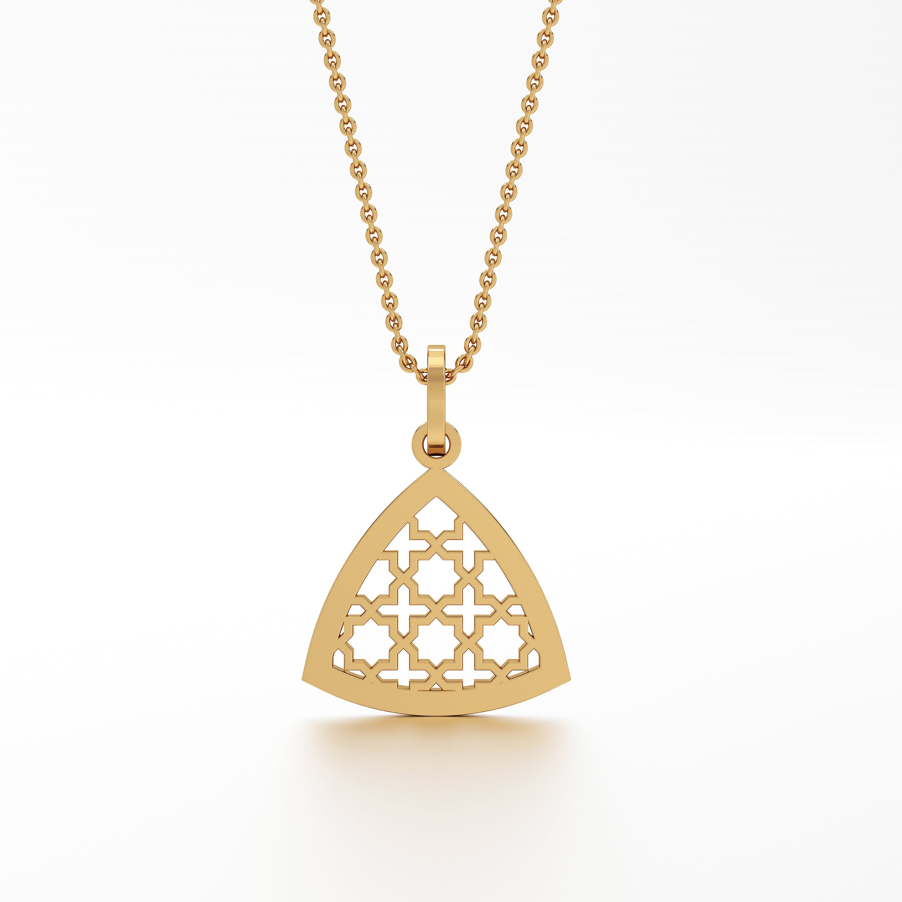 Abeer Trillion Filigree Coin Pendant