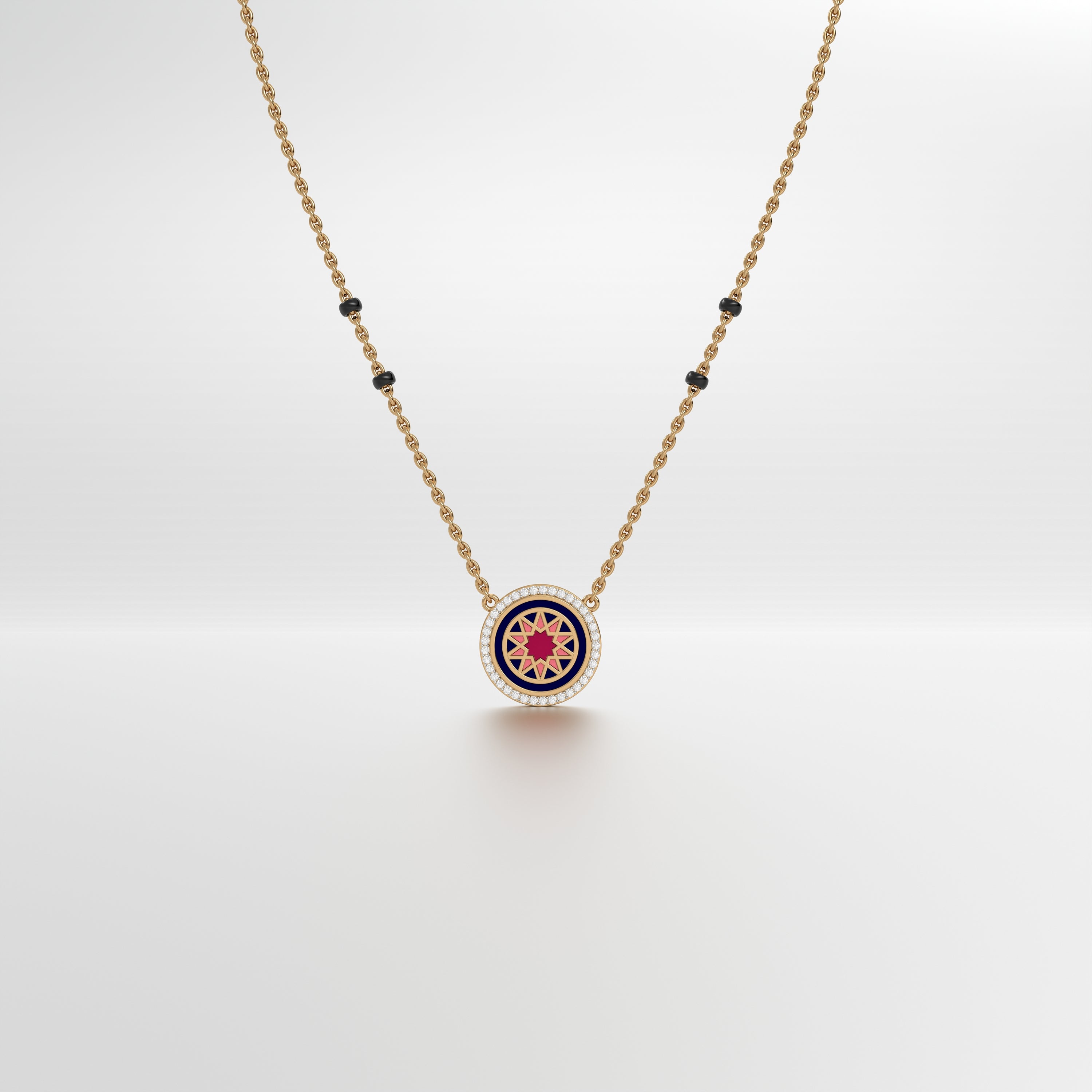 #Pattern & Color_Arabesque Rosette Cardinal Red