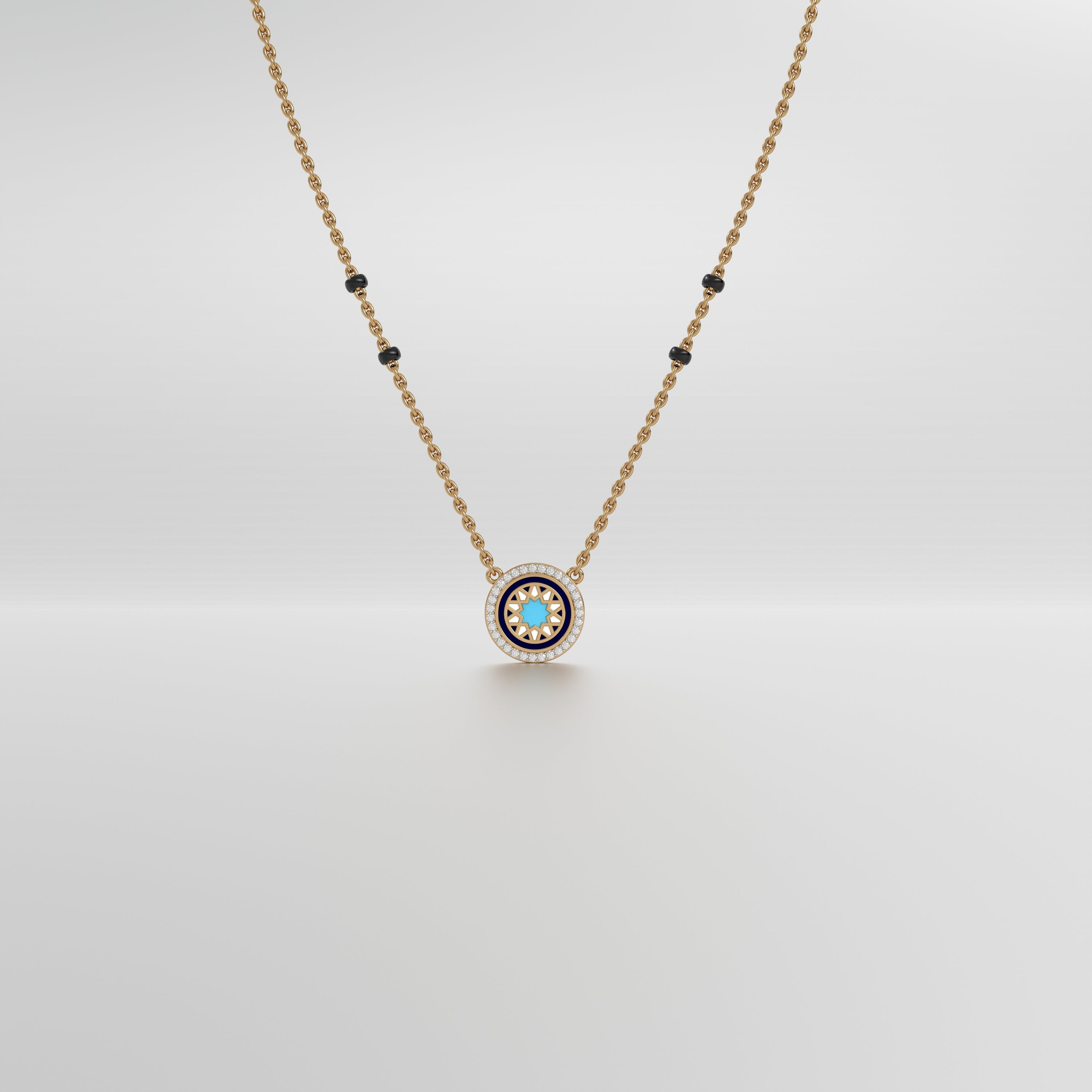 #Pattern & Color_Arabesque Rosette Skyblue