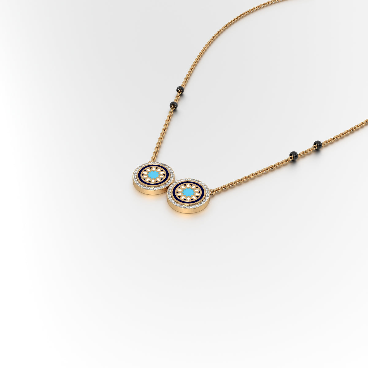 #Pattern & Color_Arabesque Rosette Skyblue