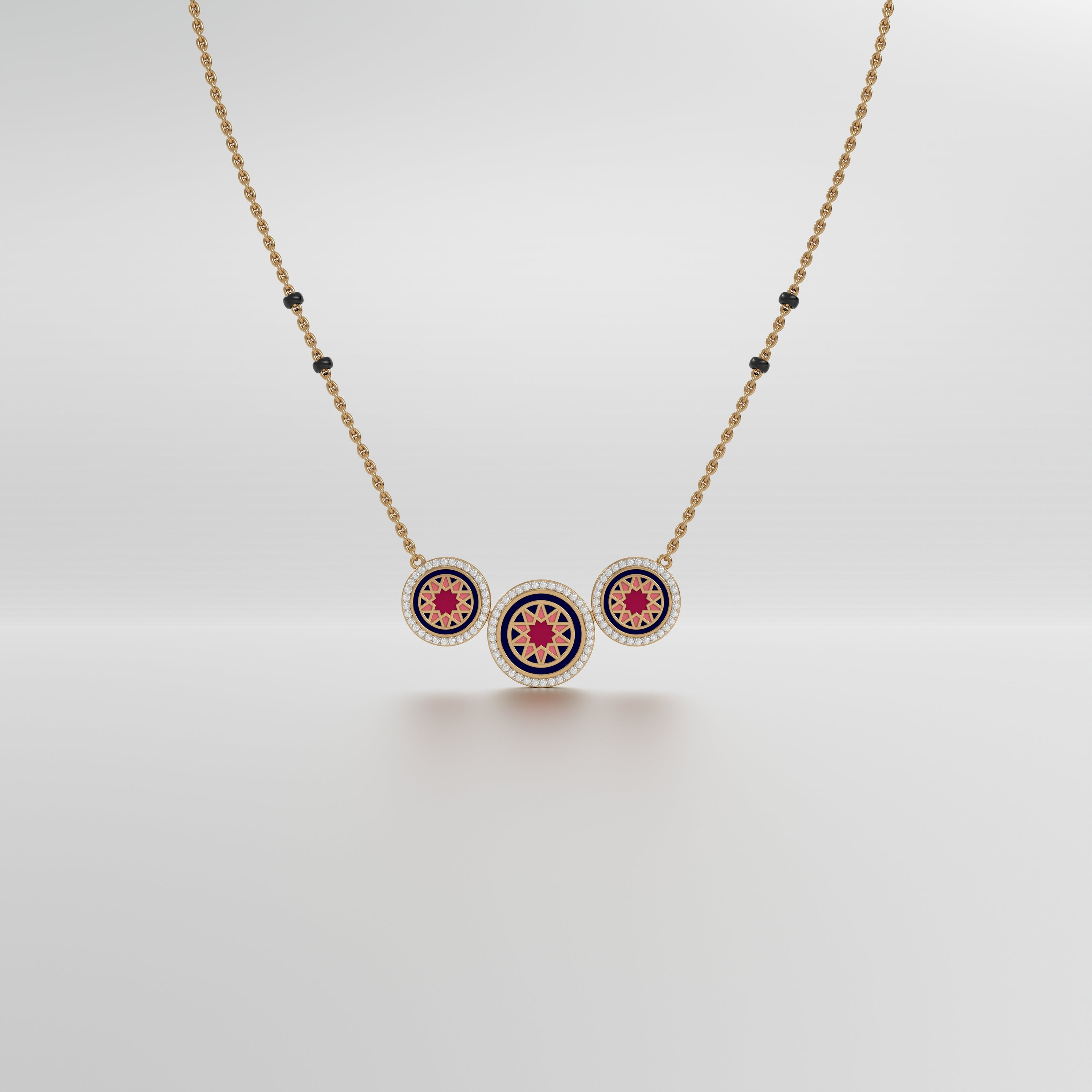 #Pattern & Color_Arabesque Rosette Cardinal Red