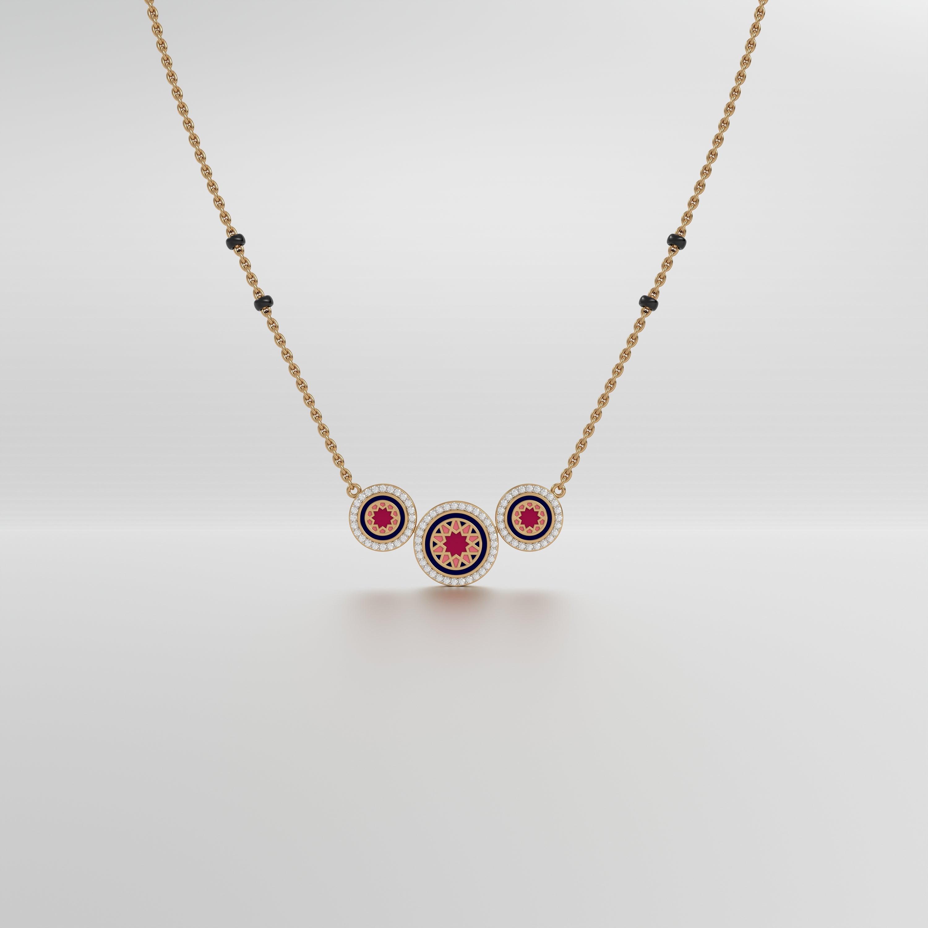 #Pattern & Color_Arabesque Rosette Cardinal Red