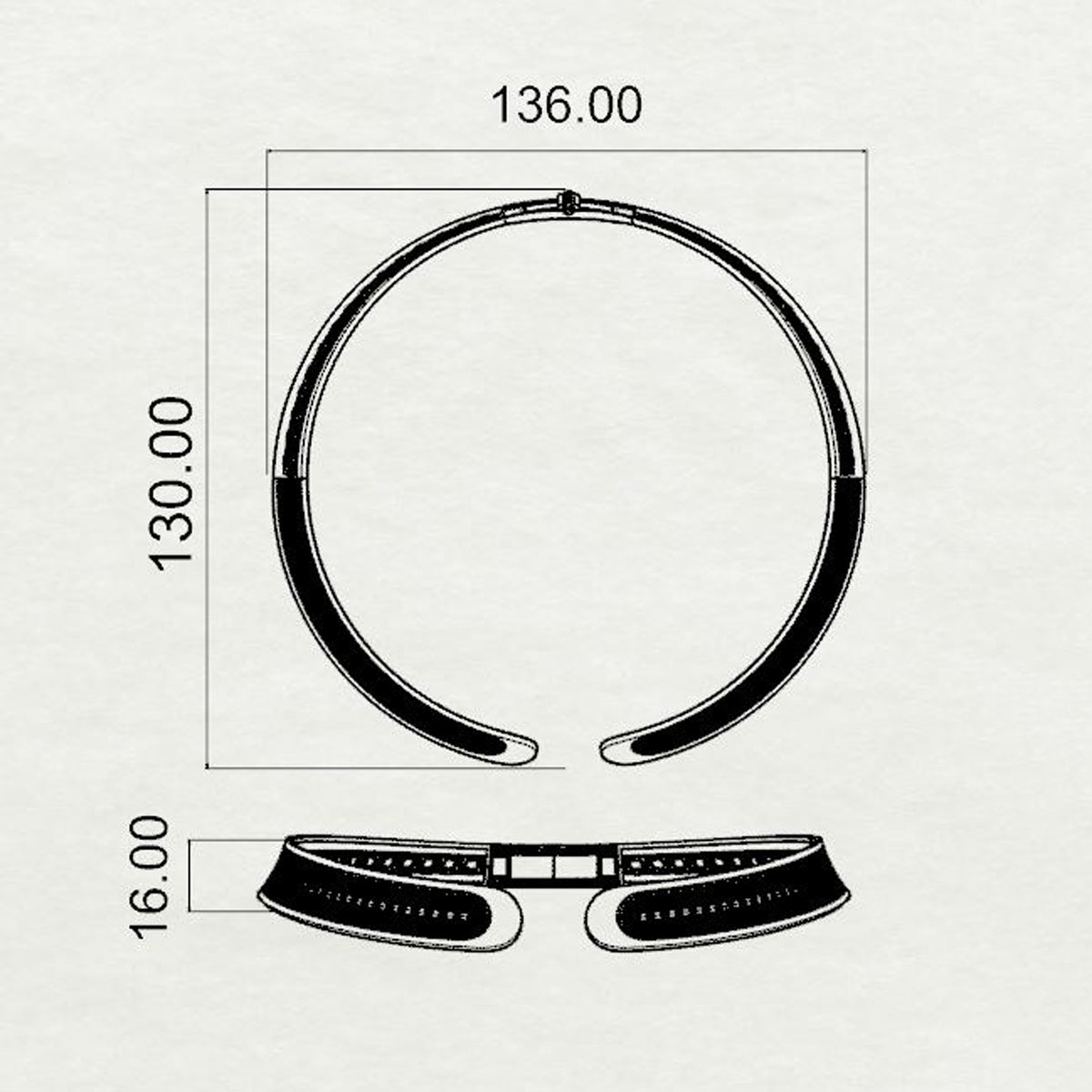 Emira Double End Collar Medium