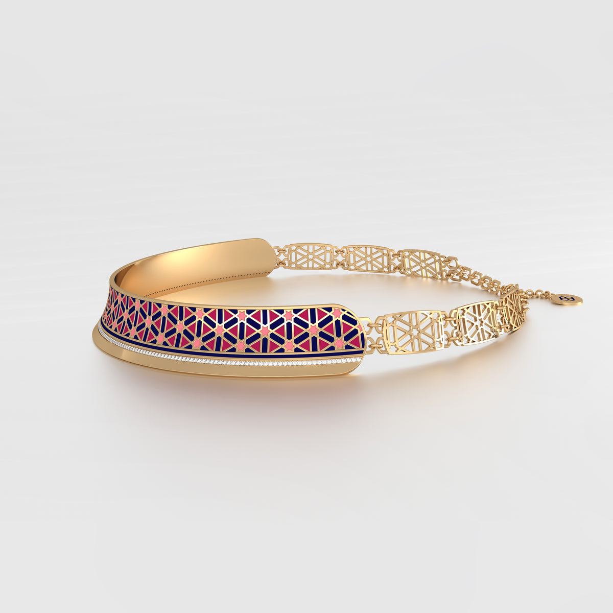 #Pattern & Color_Persian Girih Cardinal Red