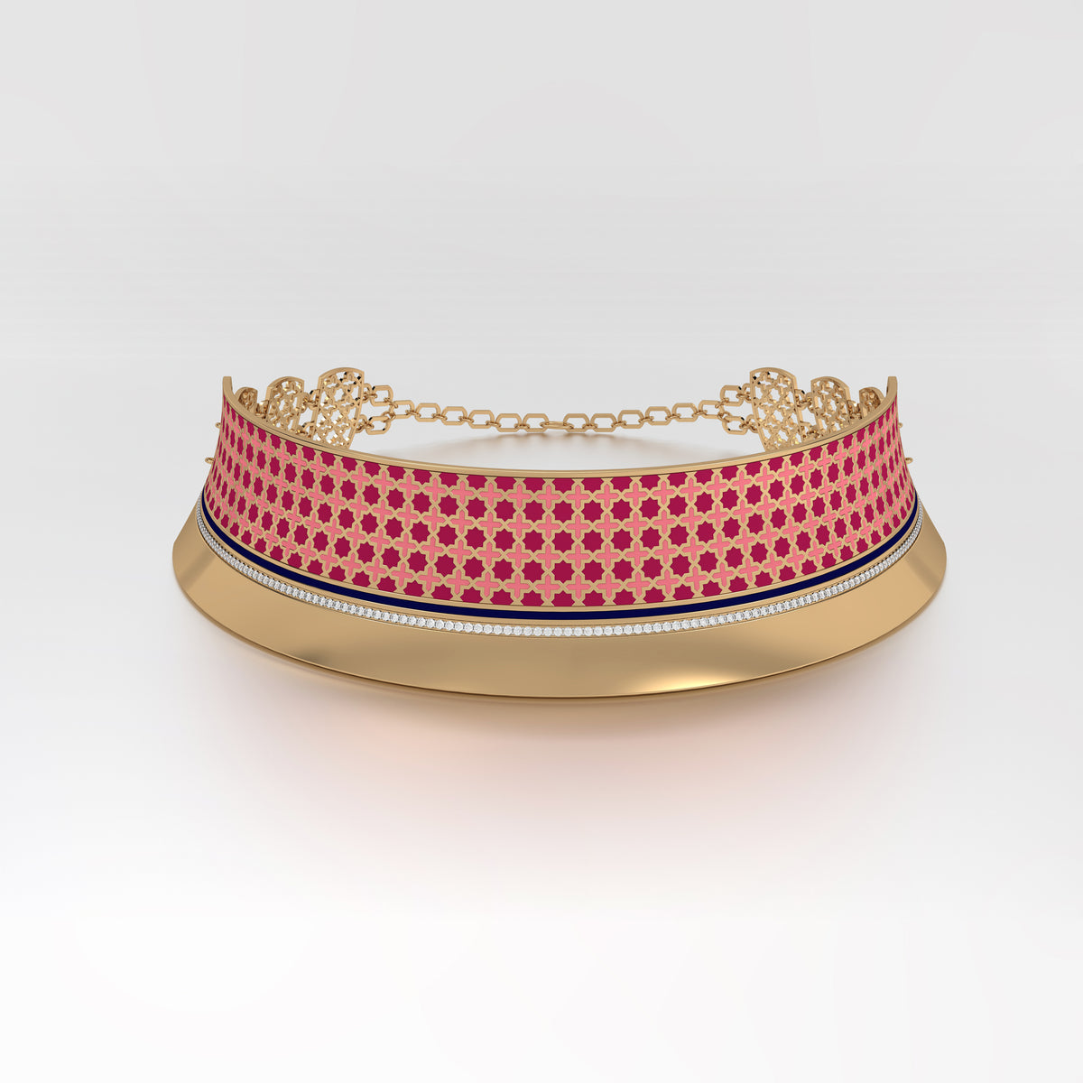#Pattern & Color_Moroccan Zellij Cardinal Red