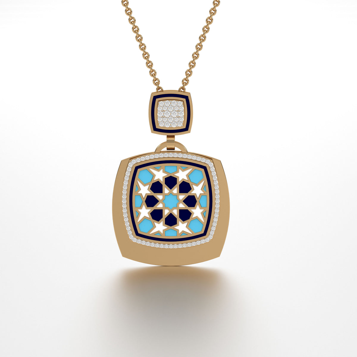 #Pattern & Color_Arabesque Rosette Skyblue
