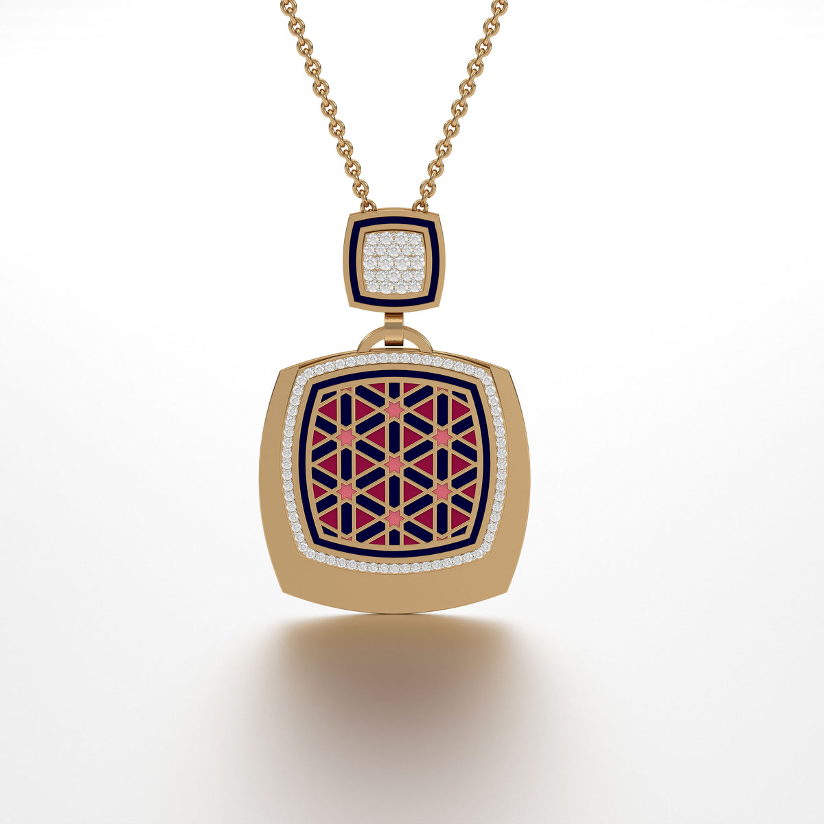 #Pattern & Color_Persian Girih Cardinal Red
