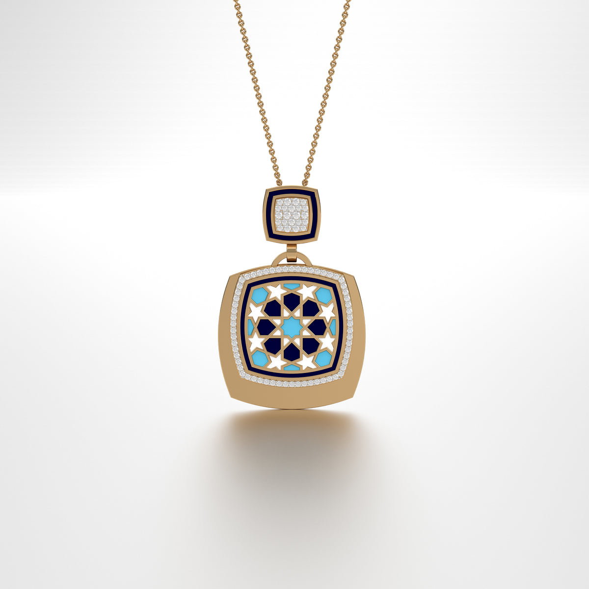 #Pattern & Color_Arabesque Rosette Skyblue