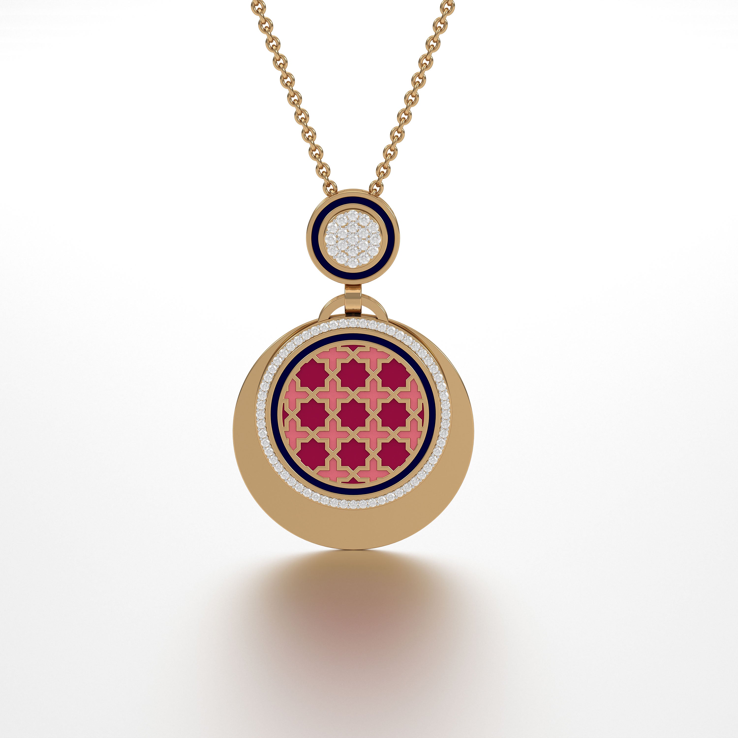 #Pattern & Color_Moroccan Zellij Cardinal Red