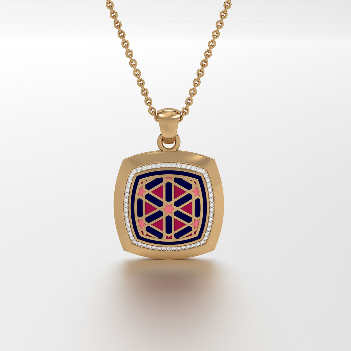 #Pattern & Color_Persian Girih Cardinal Red