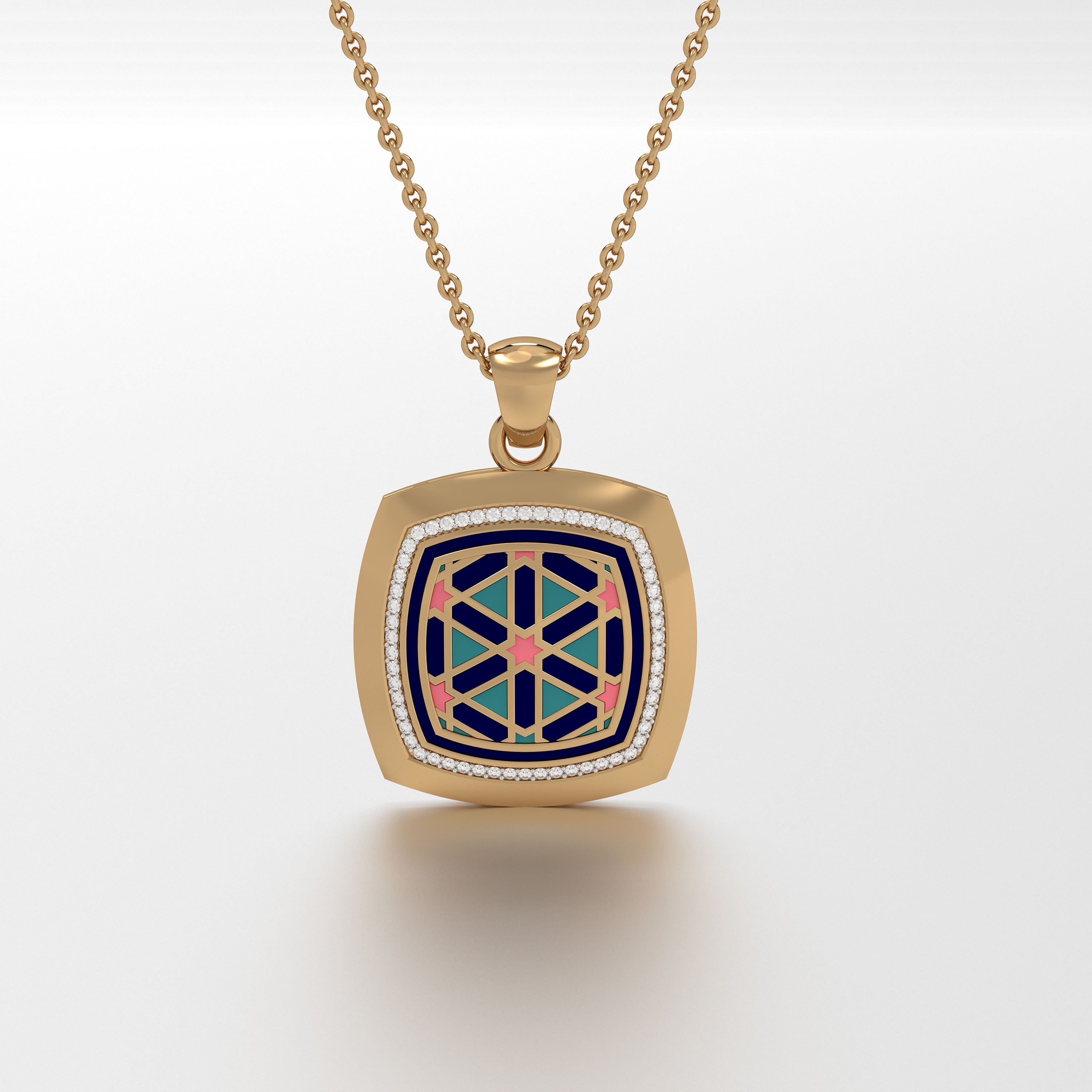 #Pattern & Color_Persian Girih Pastel Turquoise