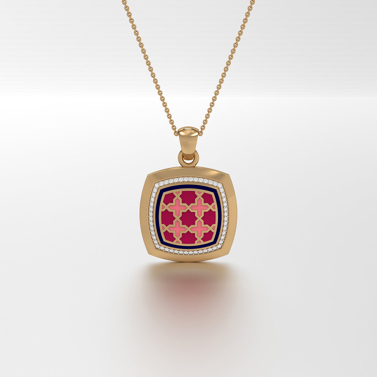 #Pattern & Color_Moroccan Zellij Cardinal Red