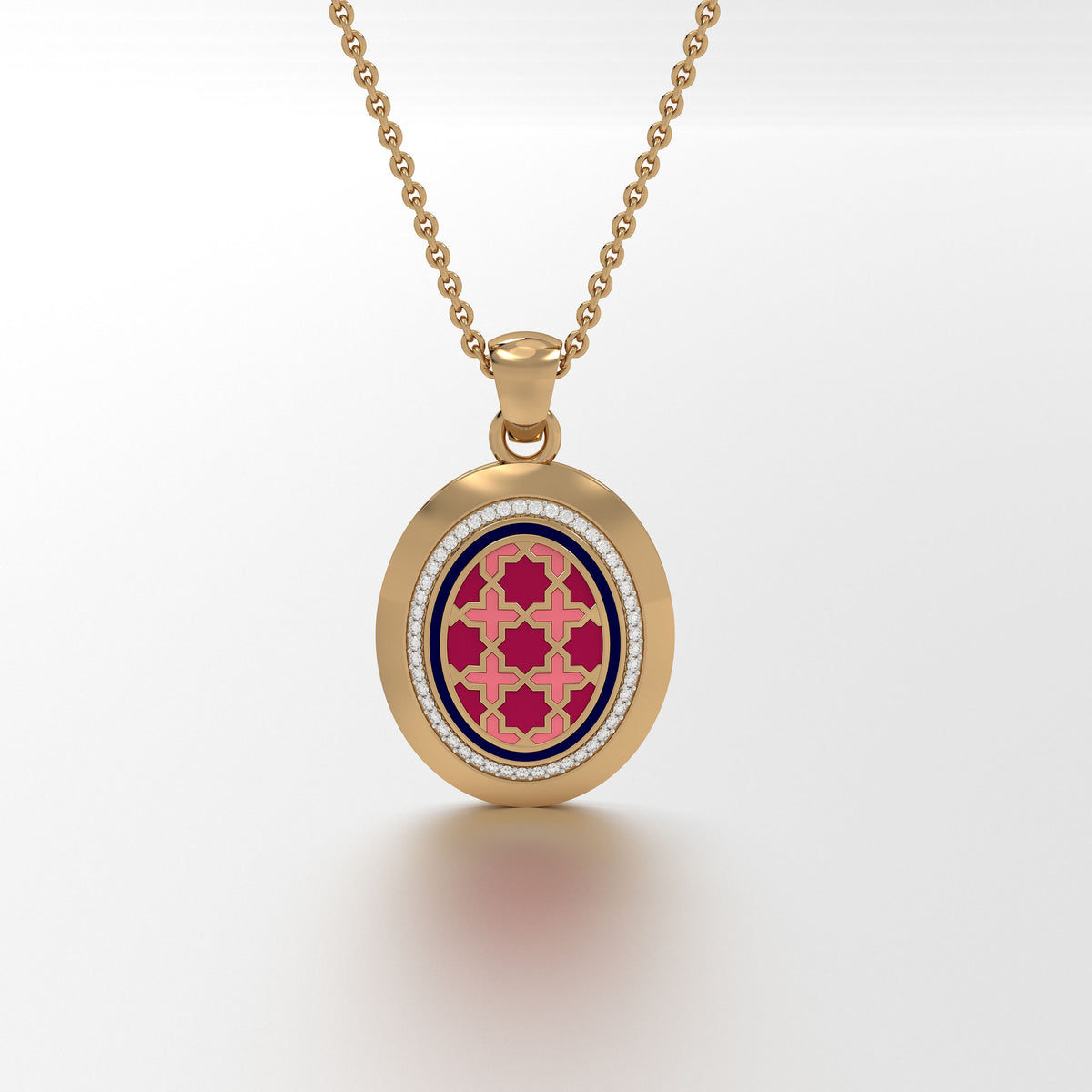 #Pattern & Color_Moroccan Zellij Cardinal Red