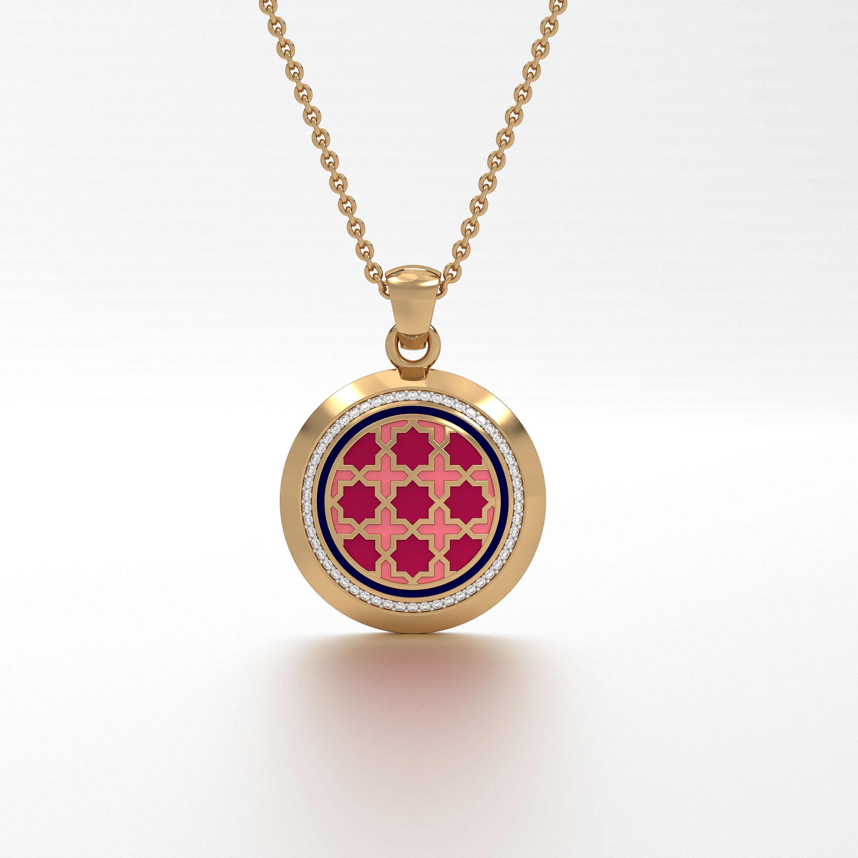 #Pattern & Color_Moroccan Zellij Cardinal Red