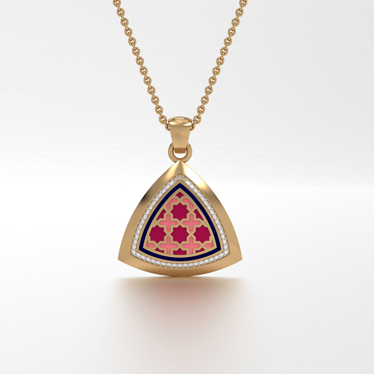 #Pattern & Color_Moroccan Zellij Cardinal Red
