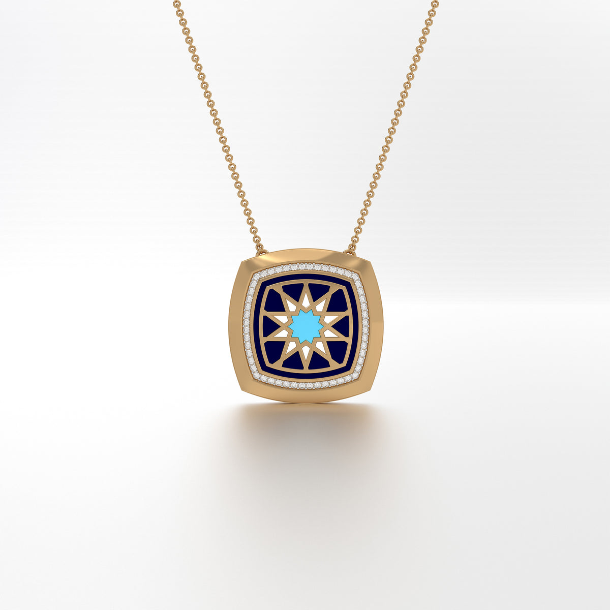 #Pattern & Color_Arabesque Rosette Skyblue