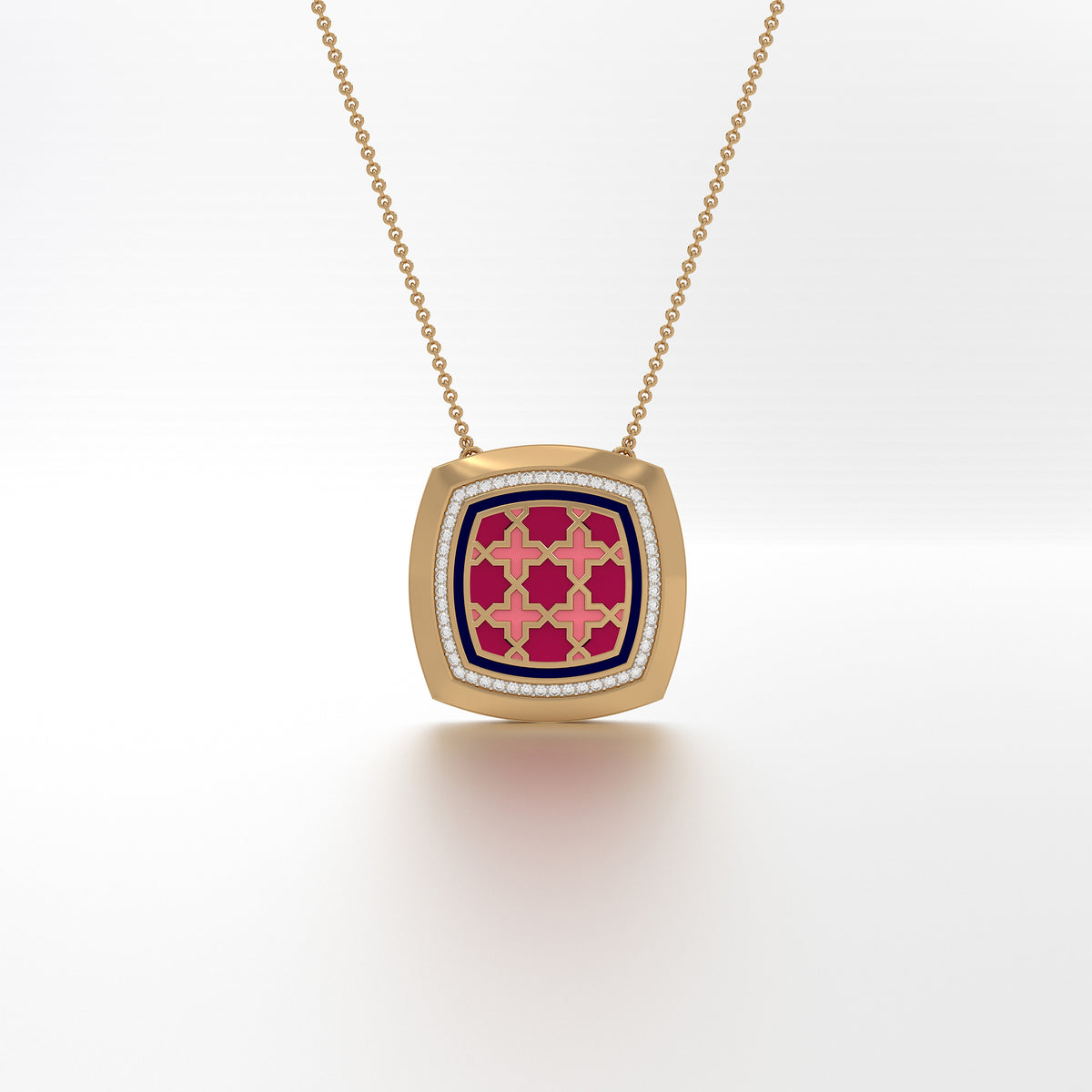 #Pattern & Color_Moroccan Zellij Cardinal Red