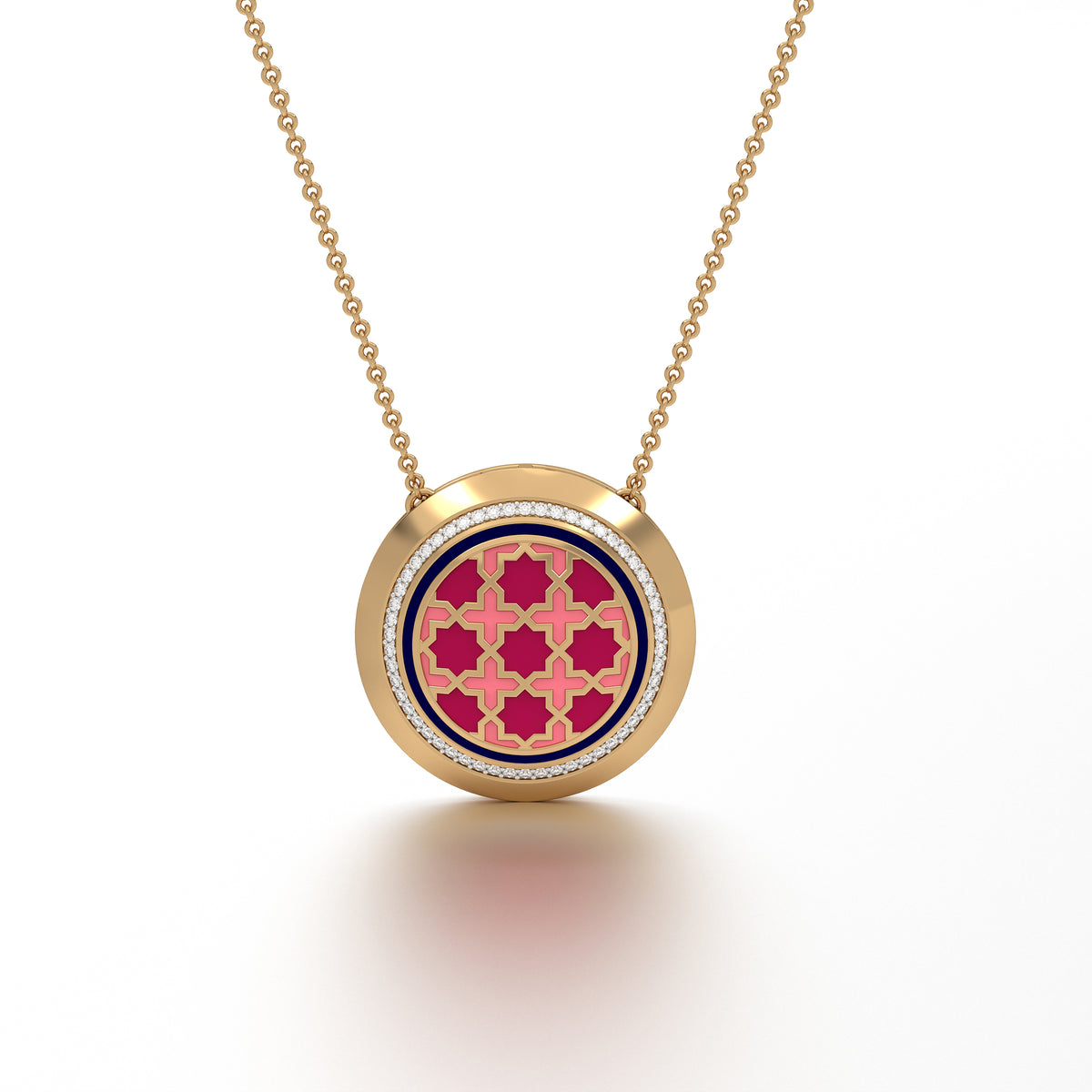#Pattern & Color_Moroccan Zellij Cardinal Red