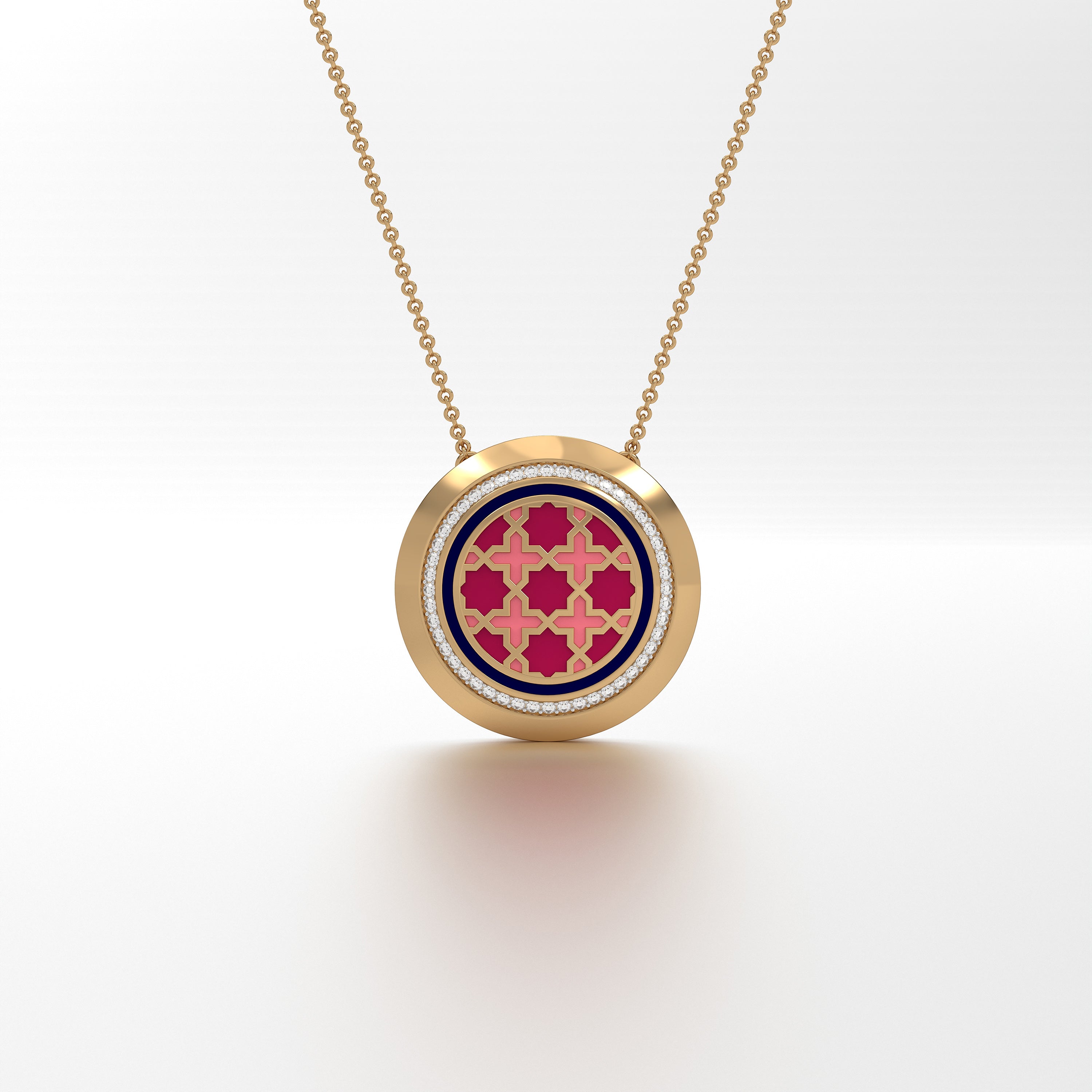 #Pattern & Color_Moroccan Zellij Cardinal Red