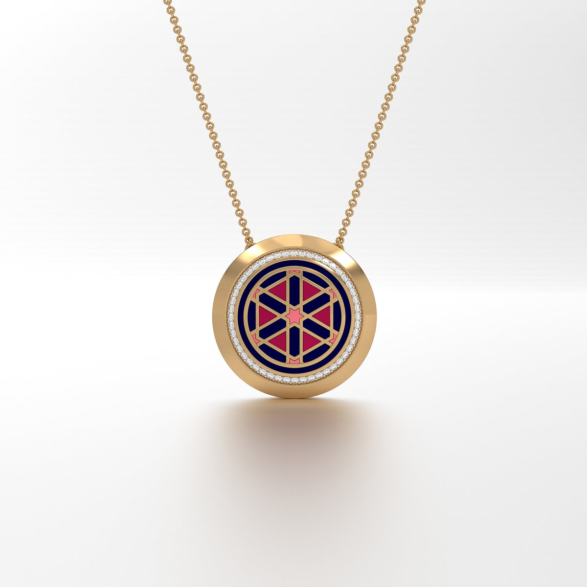 #Pattern & Color_Persian Girih Cardinal Red