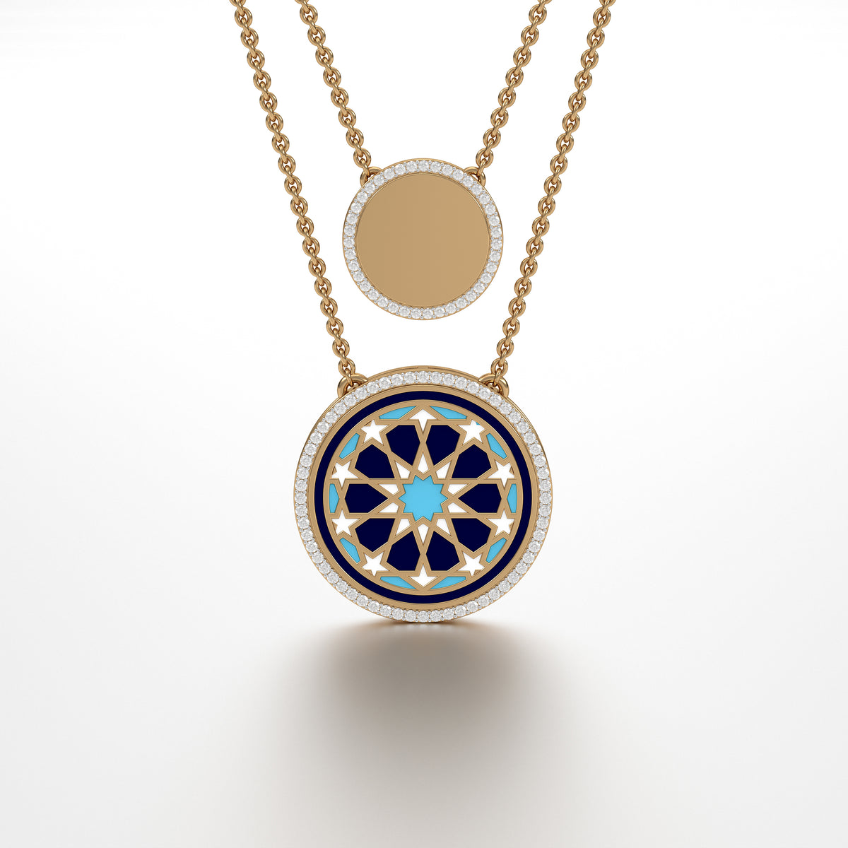 #Pattern & Color_Arabesque Rosette Skyblue
