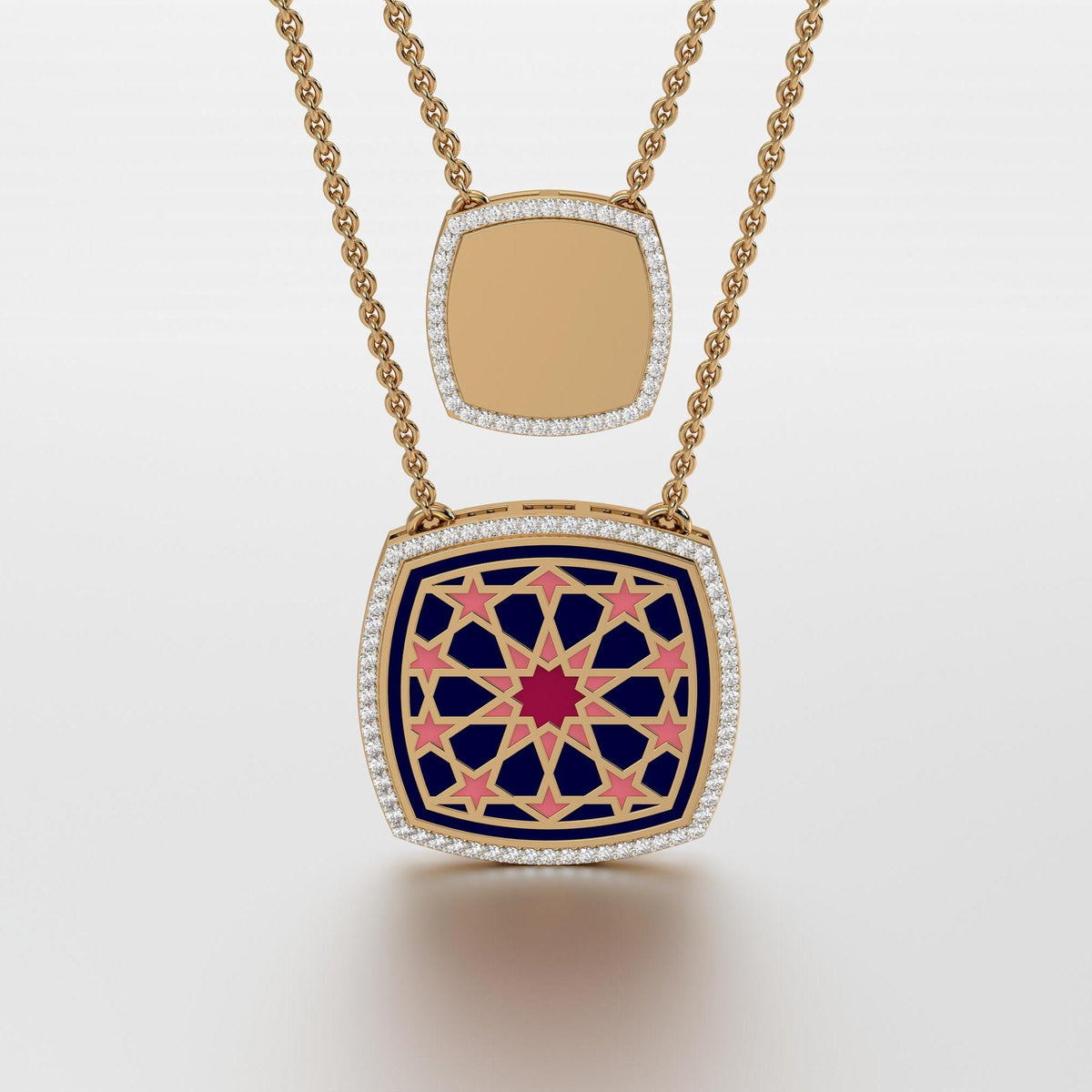 #Pattern & Color_Arabesque Rosette Cardinal Red