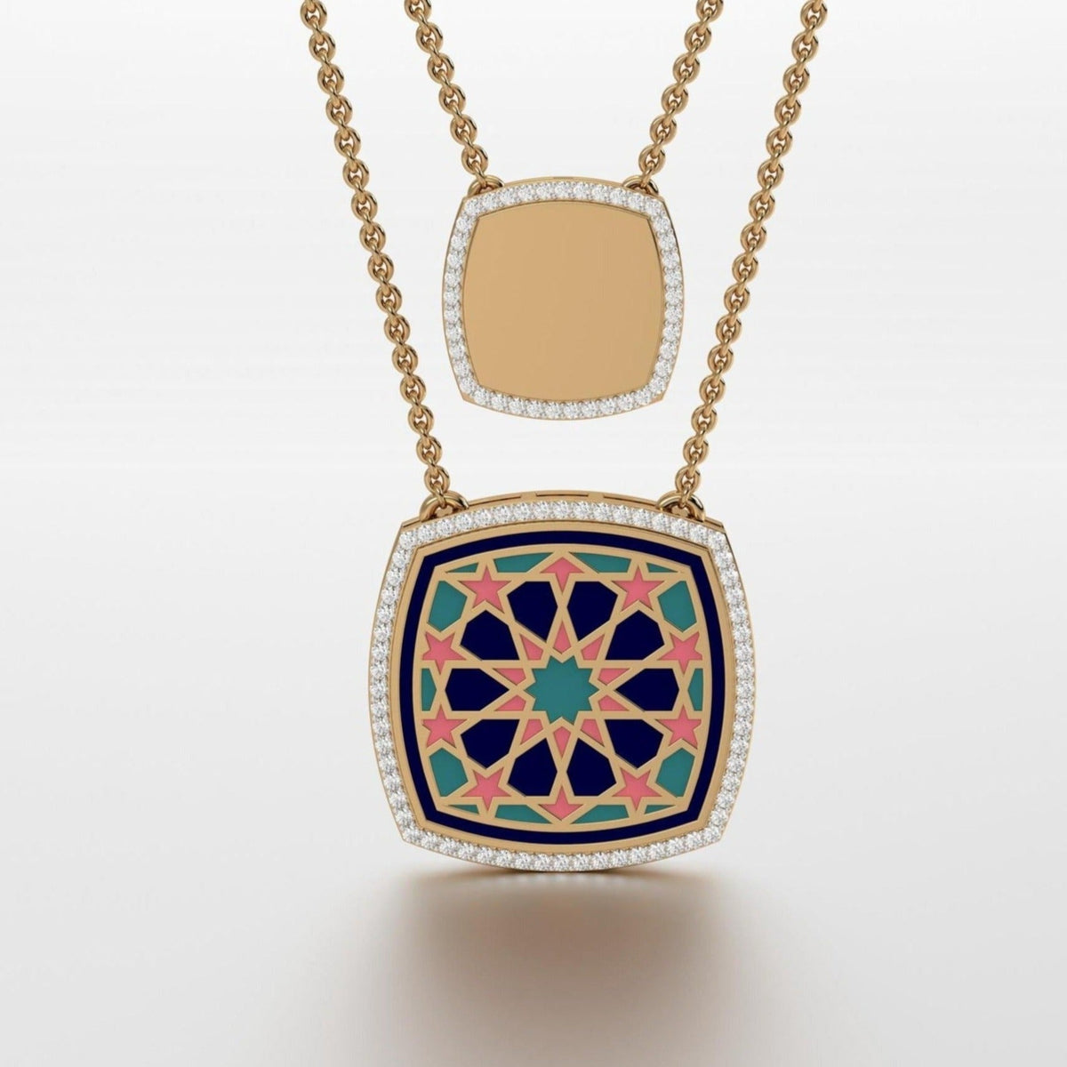 #Pattern & Color_Arabesque Rosette Pastel Turquoise